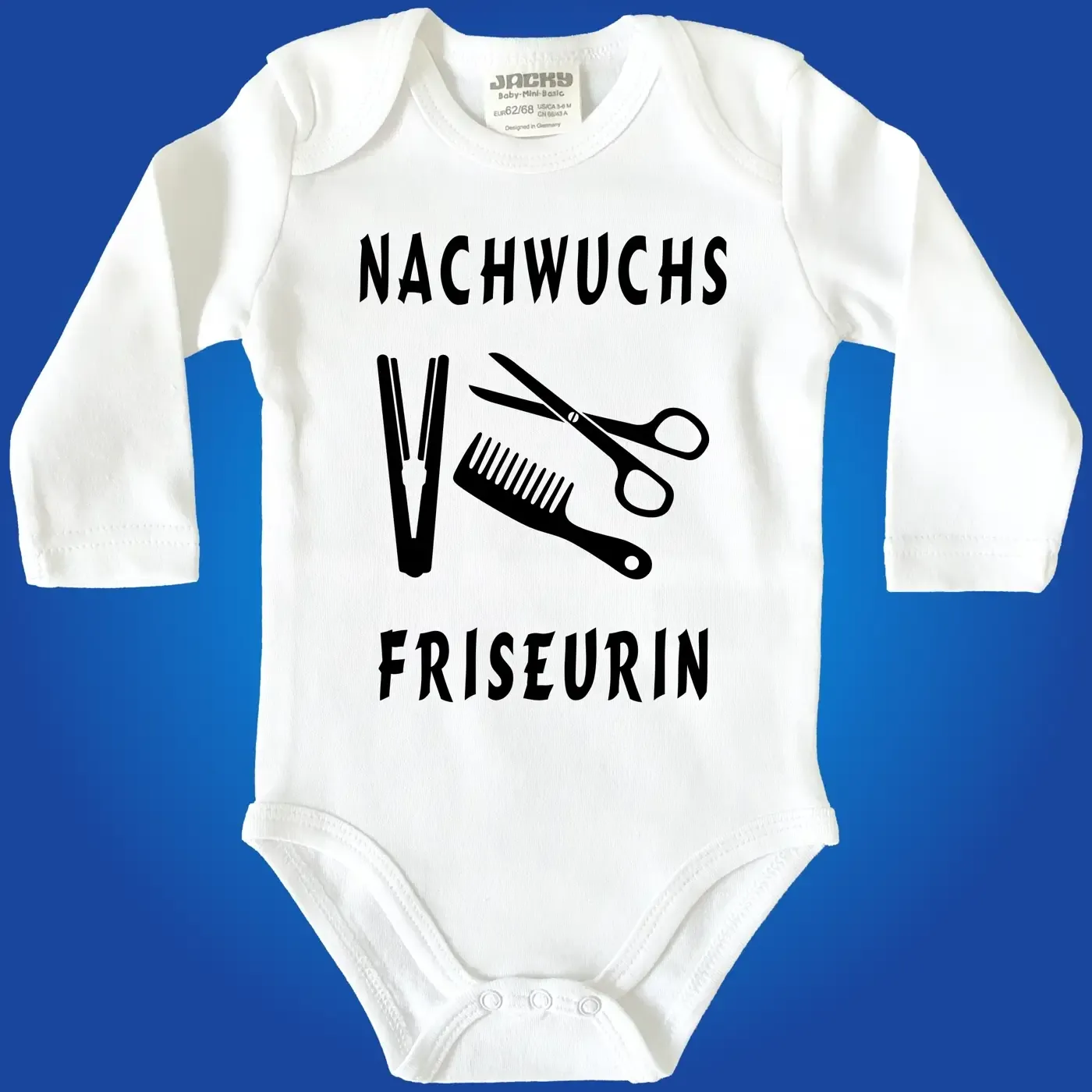 Baby-Body mit Druck Friseur Friseurin