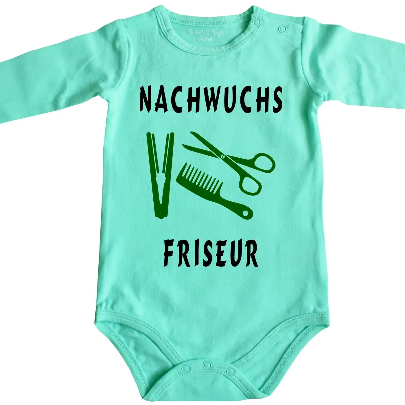 Baby-Body mit Aufdruck Friseurin Friseur