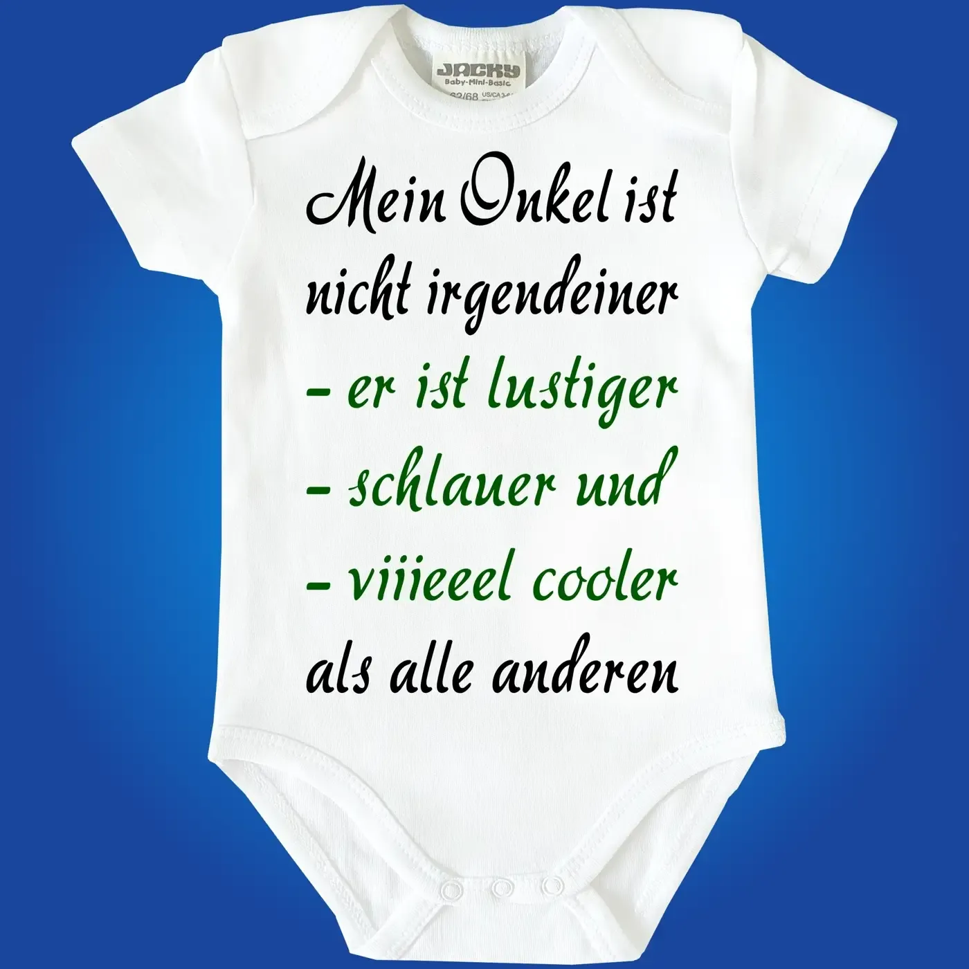 Baby-Body mit Spruch Coole Tante