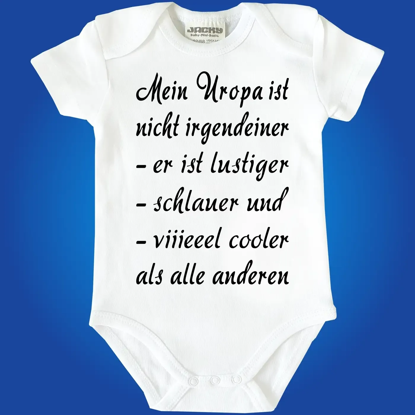 Baby-Body mit Spruch Coole Uroma
