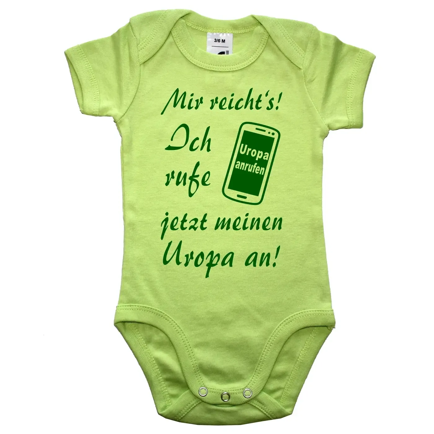 Baby‑Body mit humorvollem Spruch für Babys