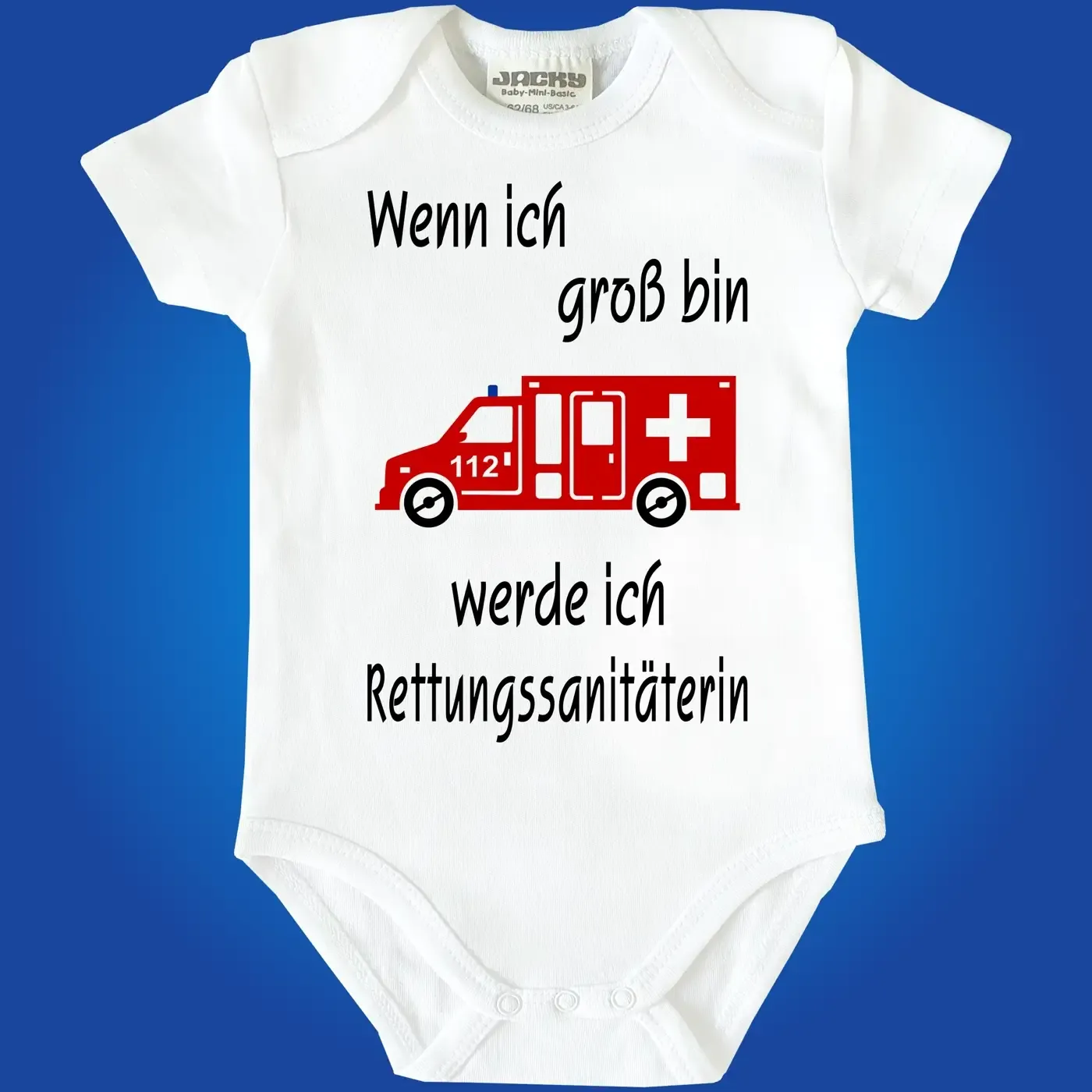 Baby‑Body mit Berufswunsch Krankenpfleger