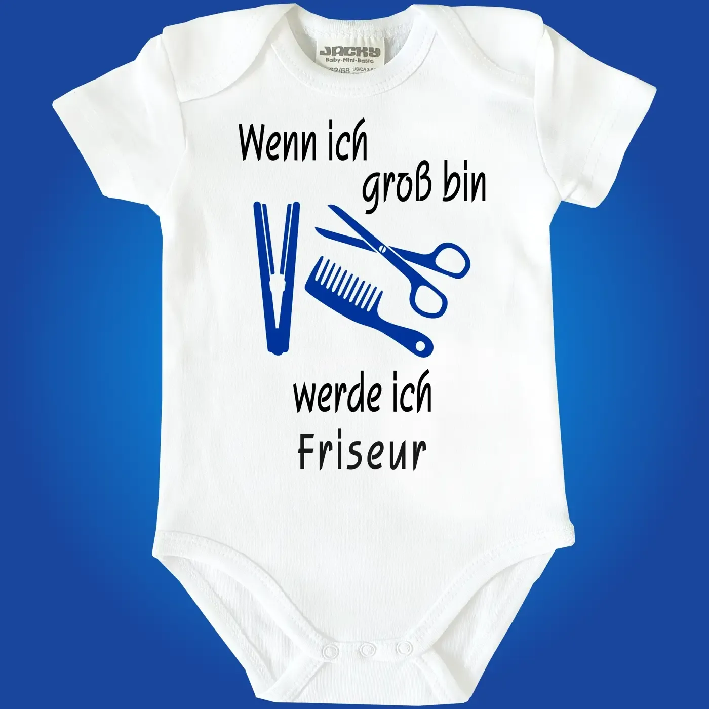 Babybody mit Berufswunsch Friseurin