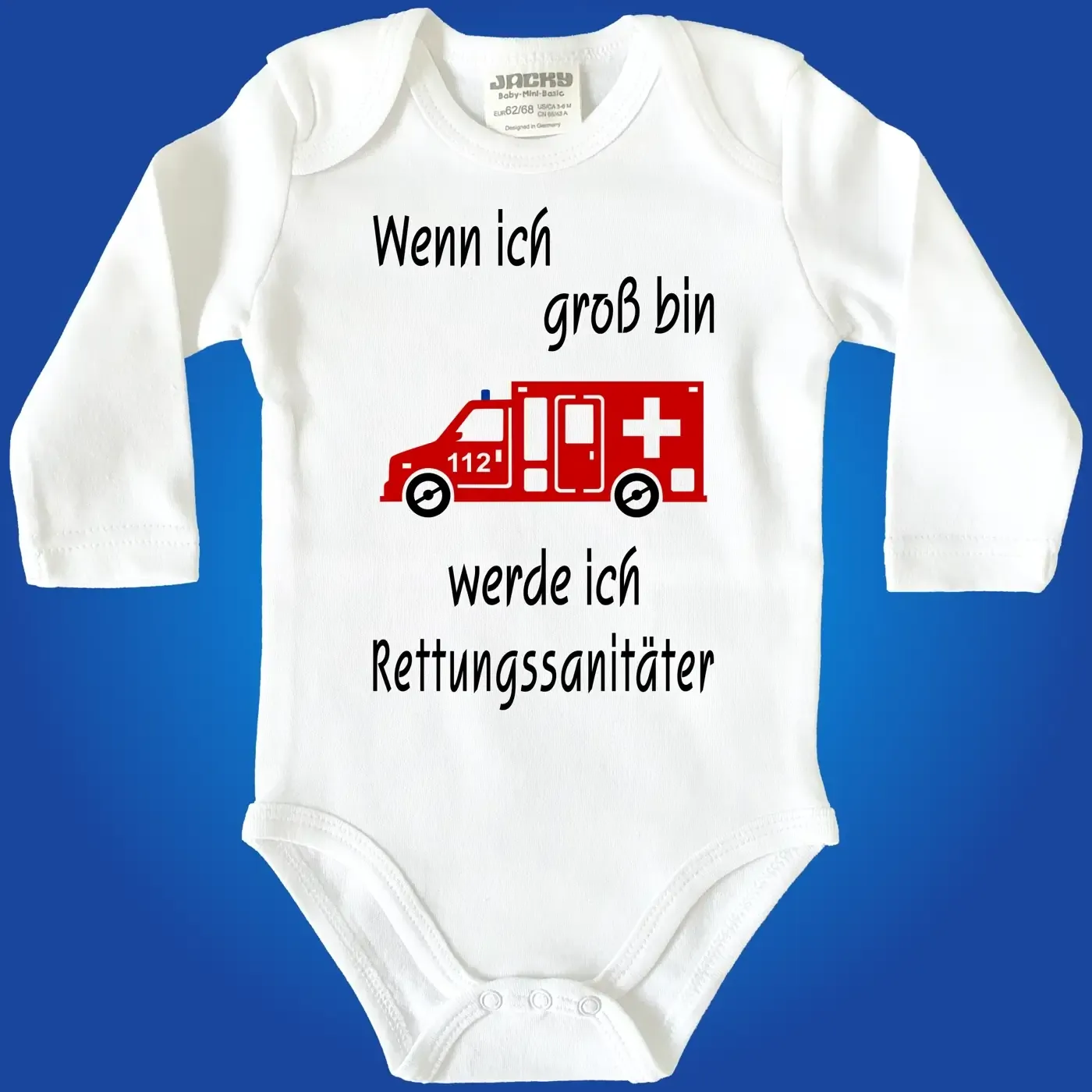 Baby‑Body mit Berufswunsch Krankenpfleger