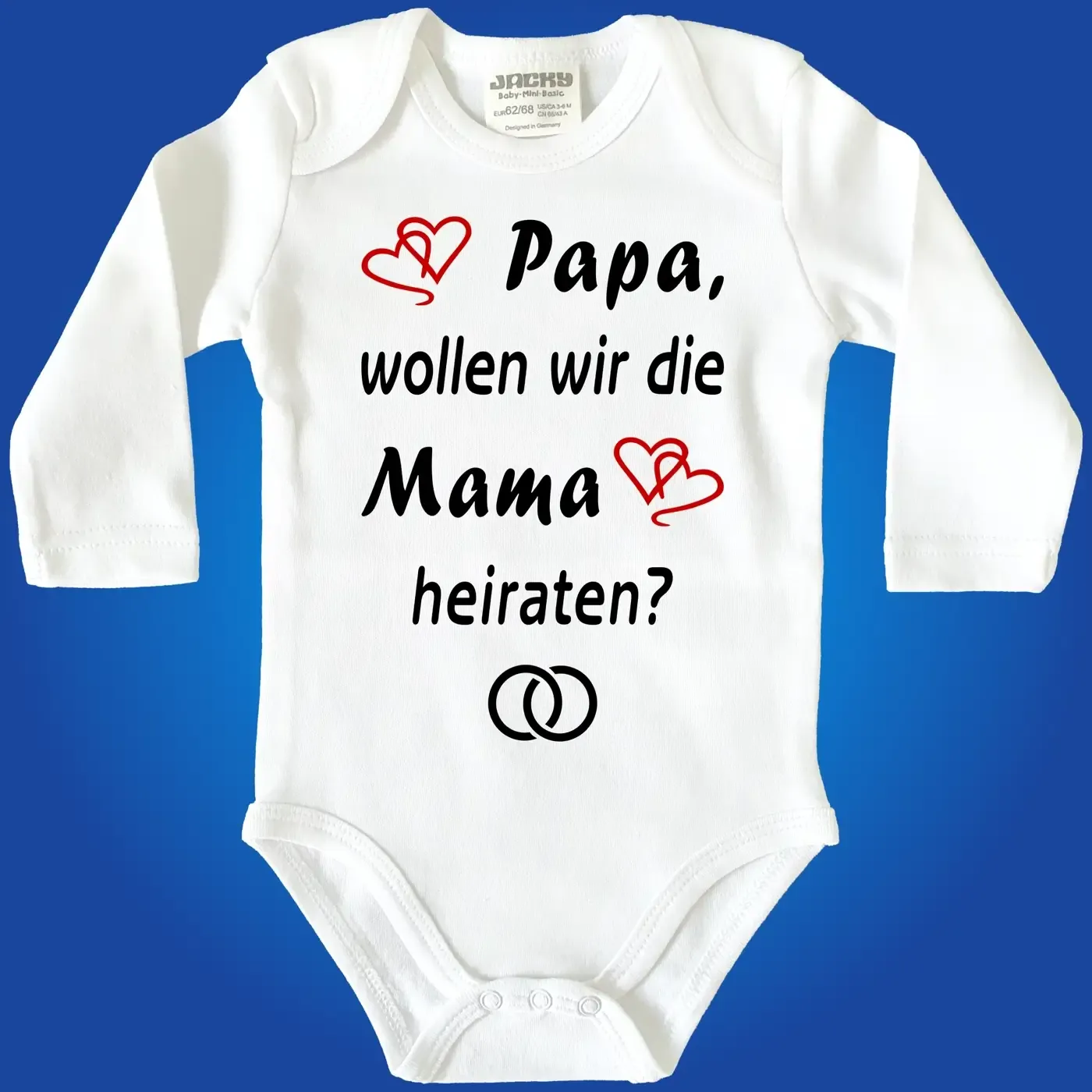 Baby-Body mit Druck Heiratsantrag