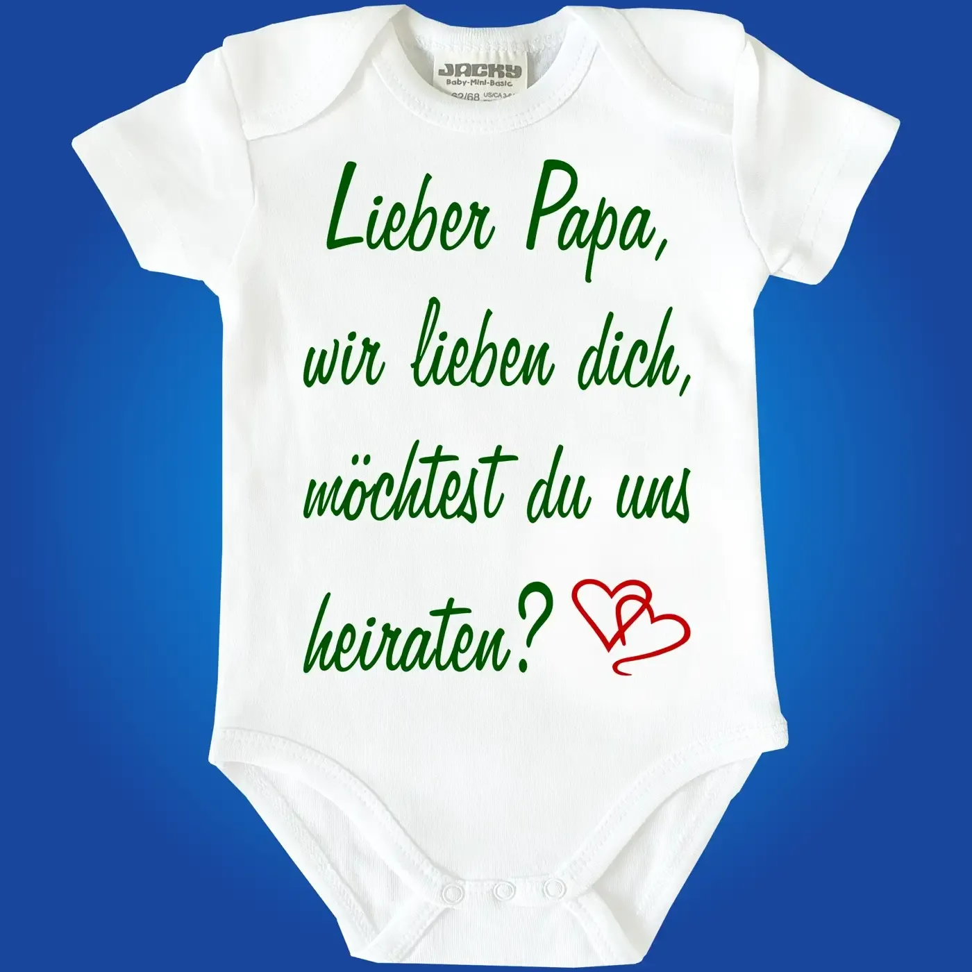 Babybody mit Spruch zur Hochzeit