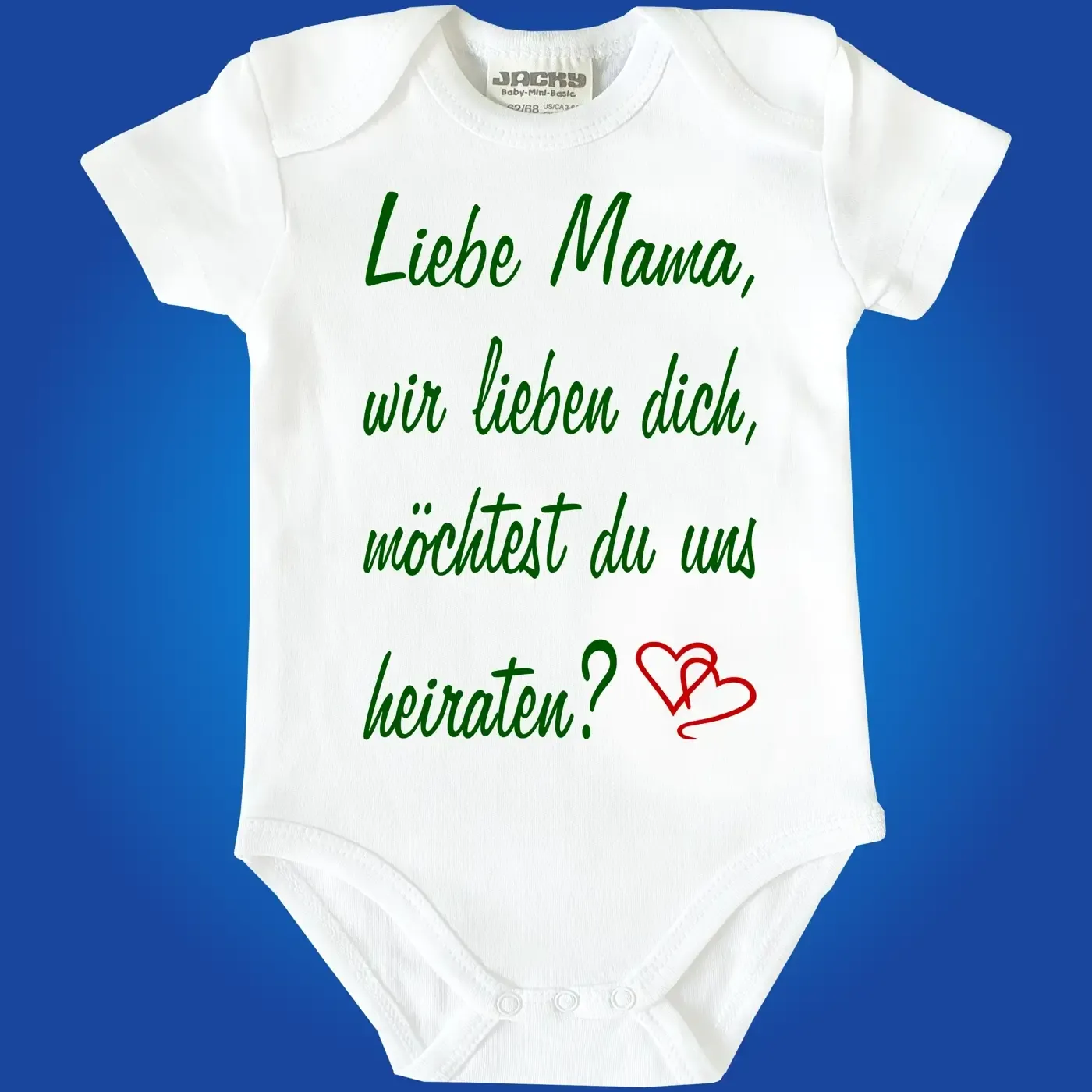 Baby-Body mit Druck Hochzeitsantrag