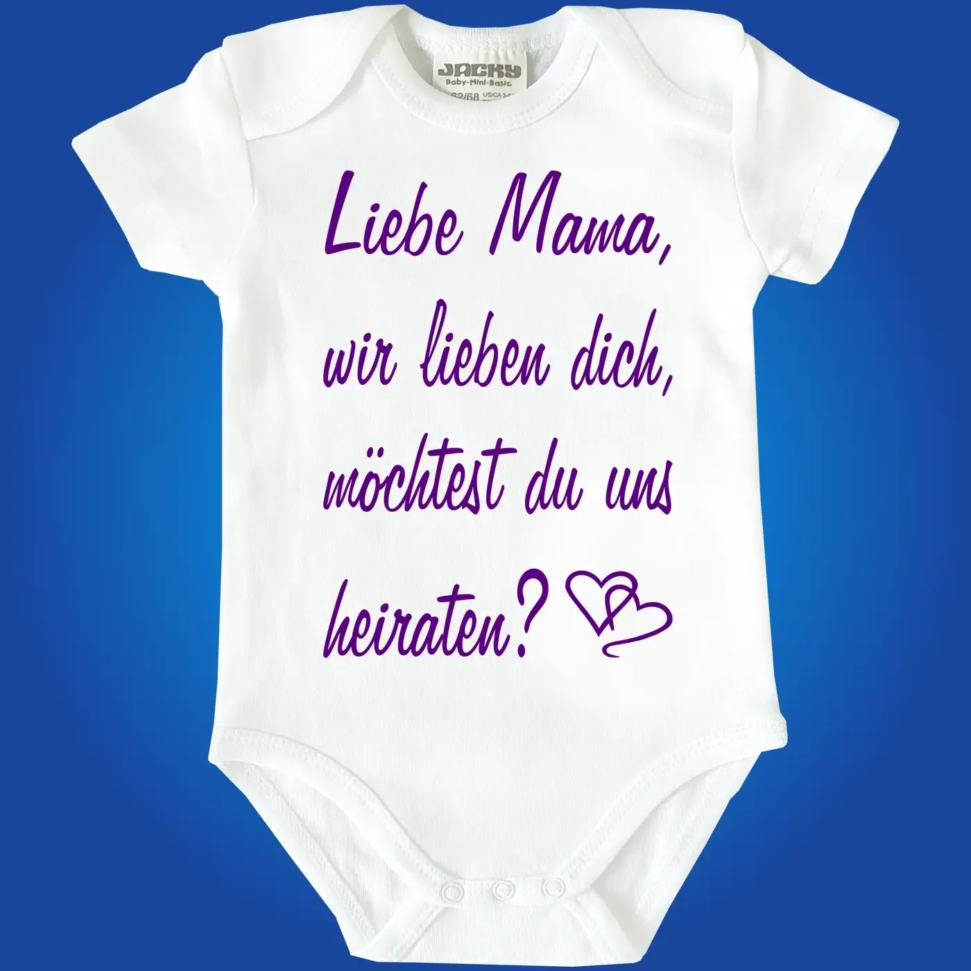 Baby-Body mit Druck Verlobung