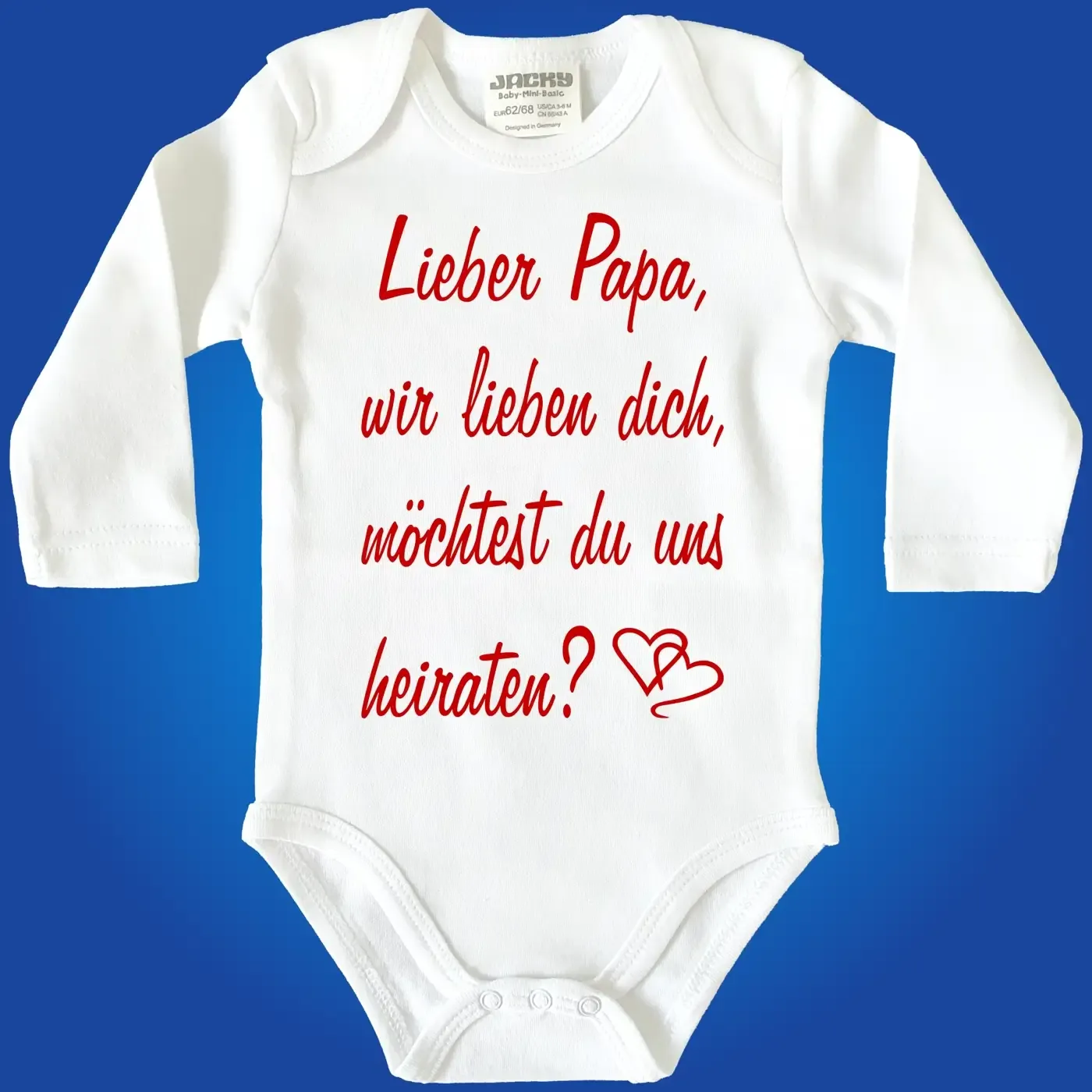 Baby-Body mit Aufdruck Hochzeit