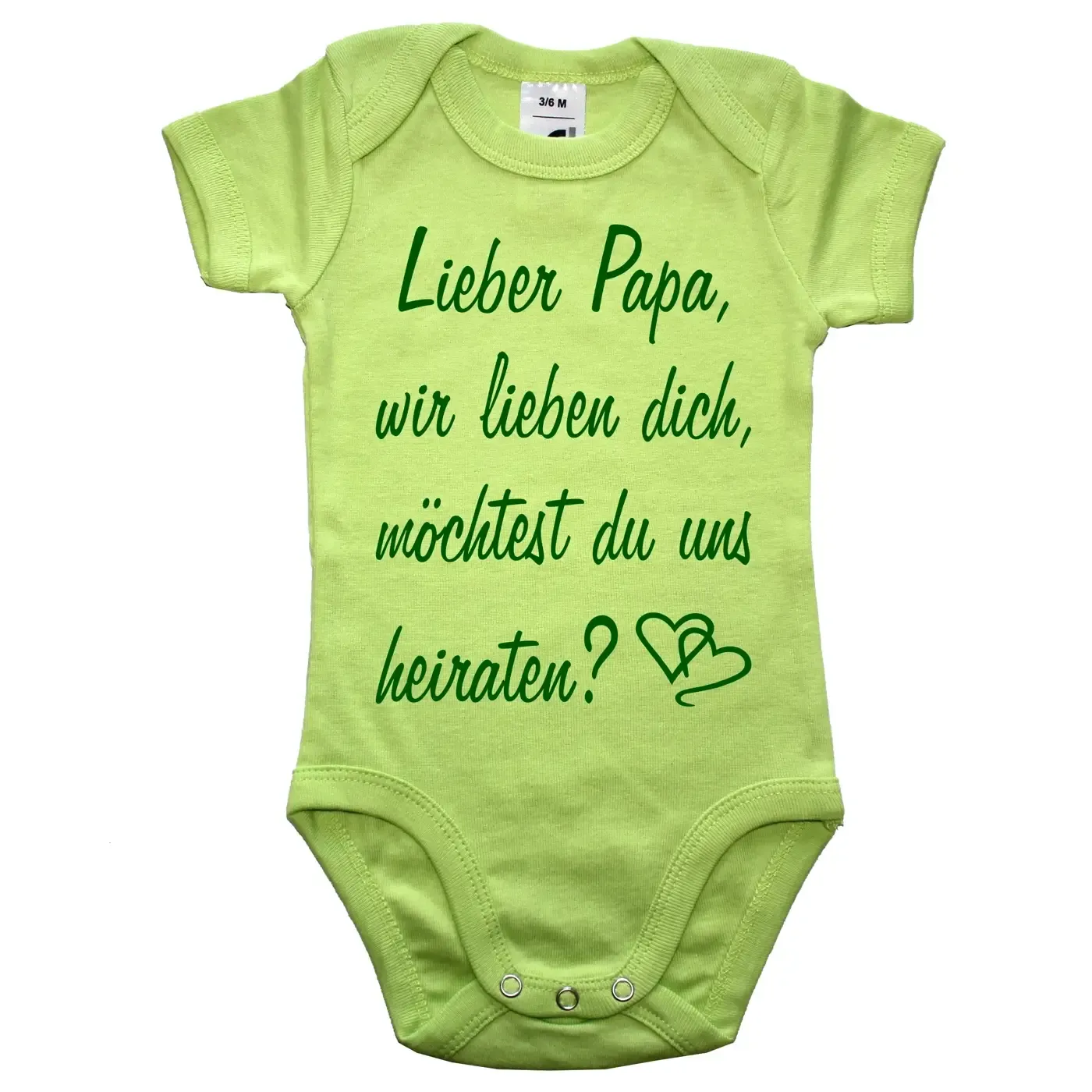 Baby-Body mit Hochzeitsantrag