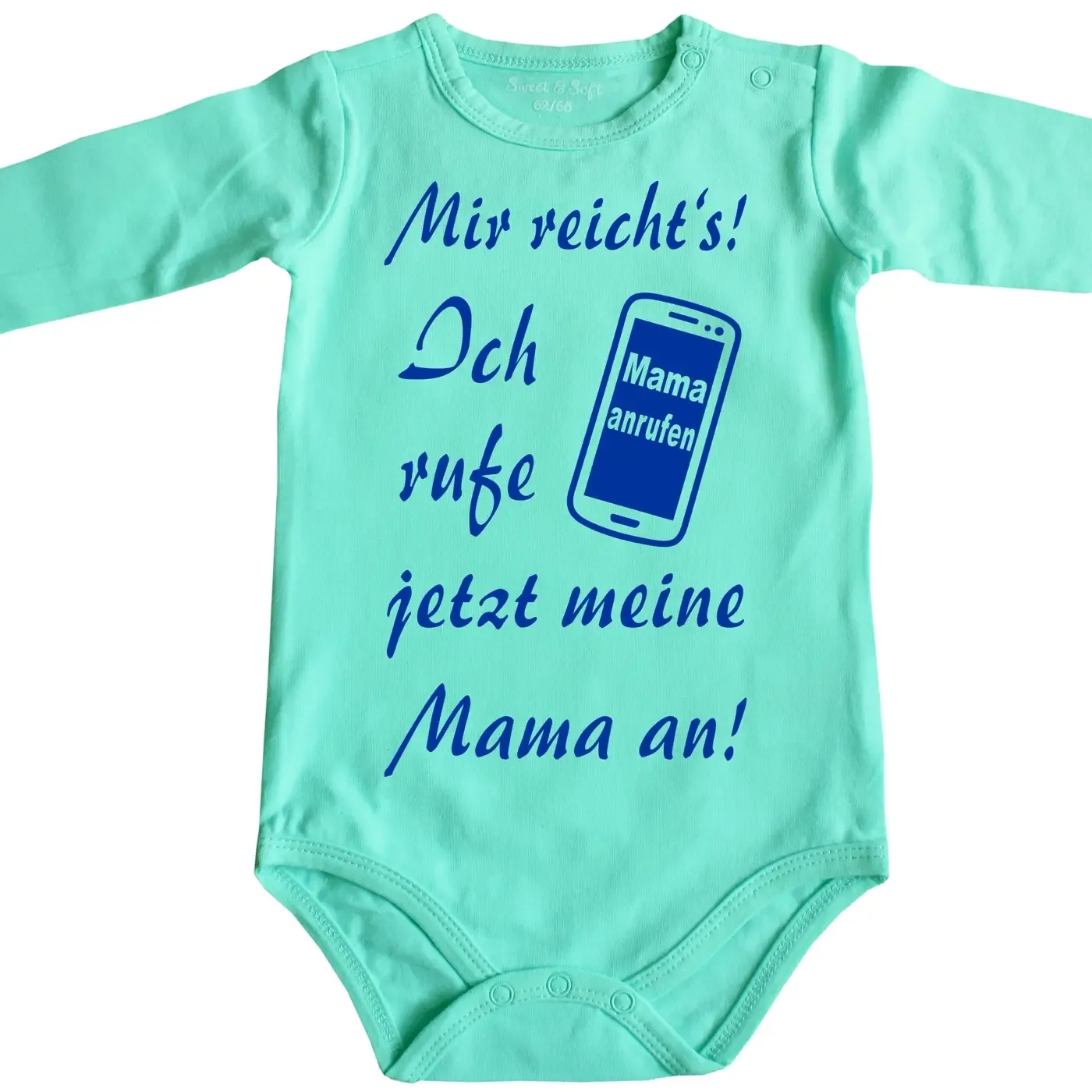 Lustiger Babybody Mama anrufen