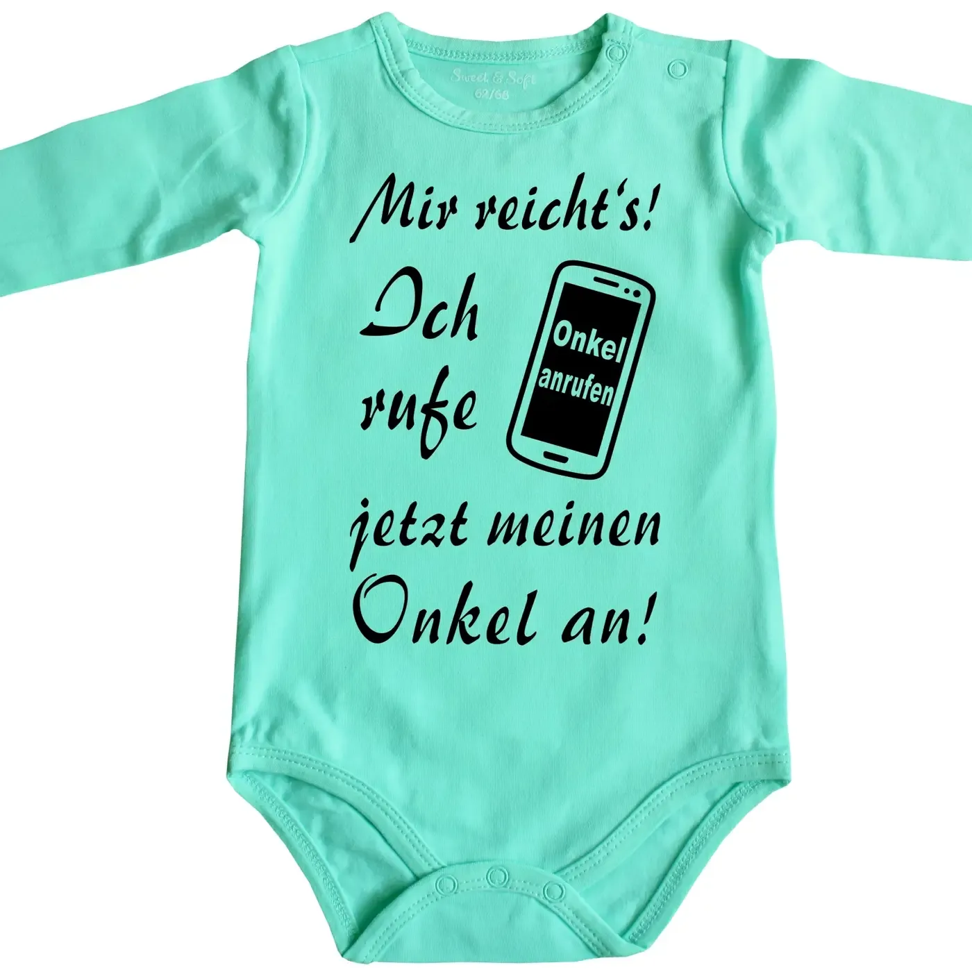 Baby‑Body mit humorvollem Spruch für Babys