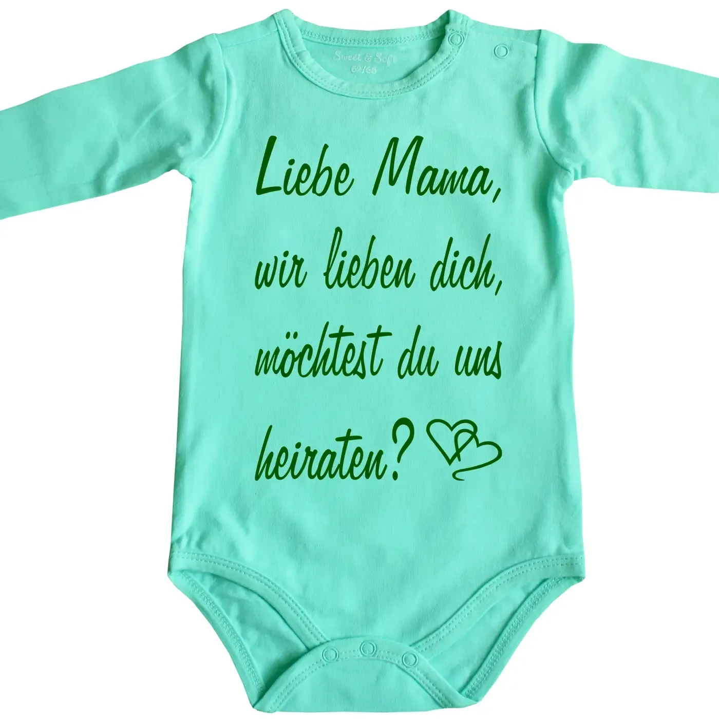 Baby-Body mit Aufdruck Hochzeitsantrag