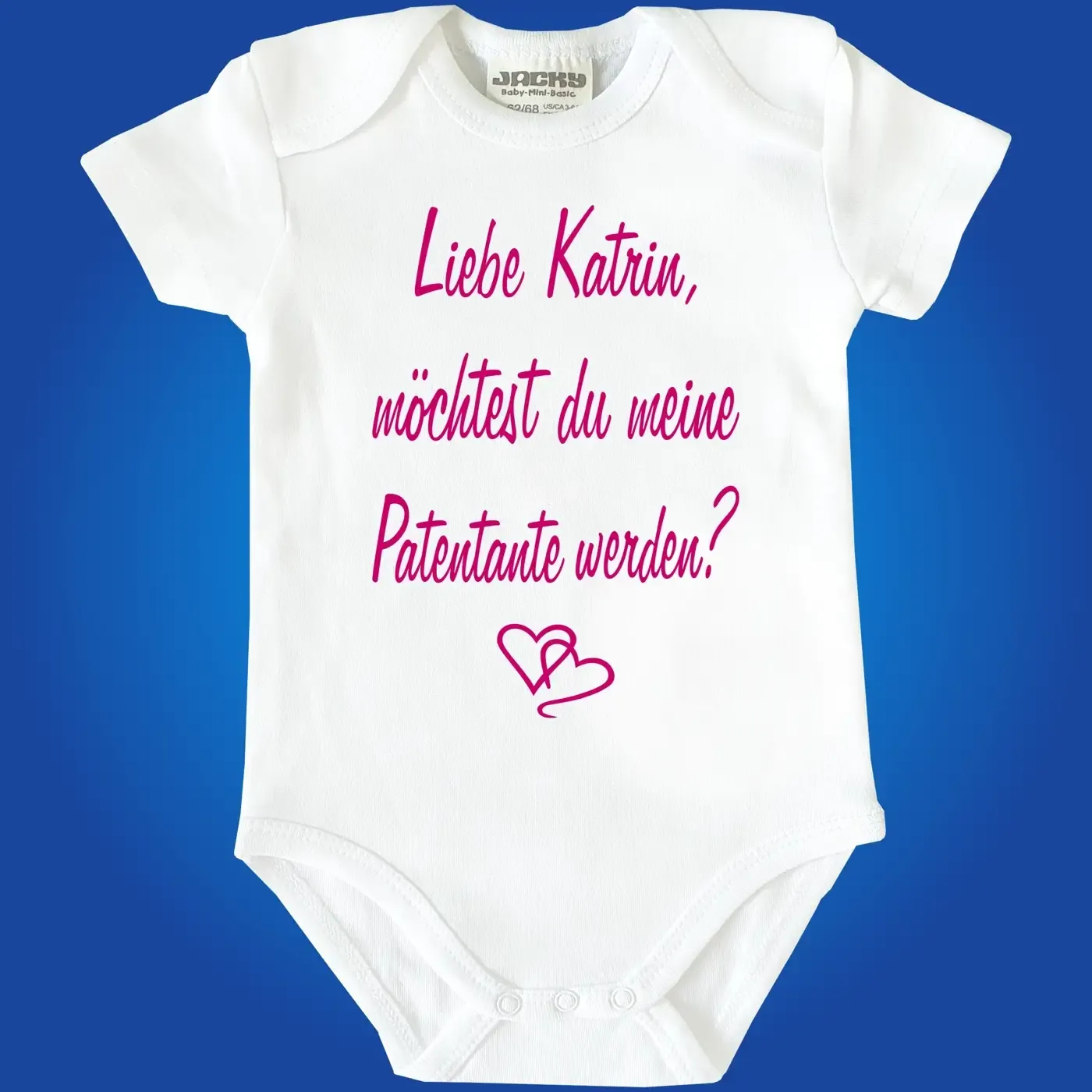 Baby‑Body für Taufe mit personalisiertem Text