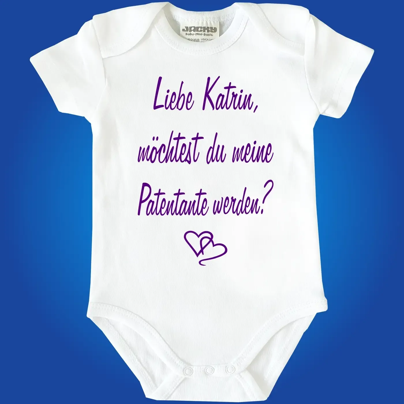 Babybody mit süßem Tauf‑Motiv und Wunschname