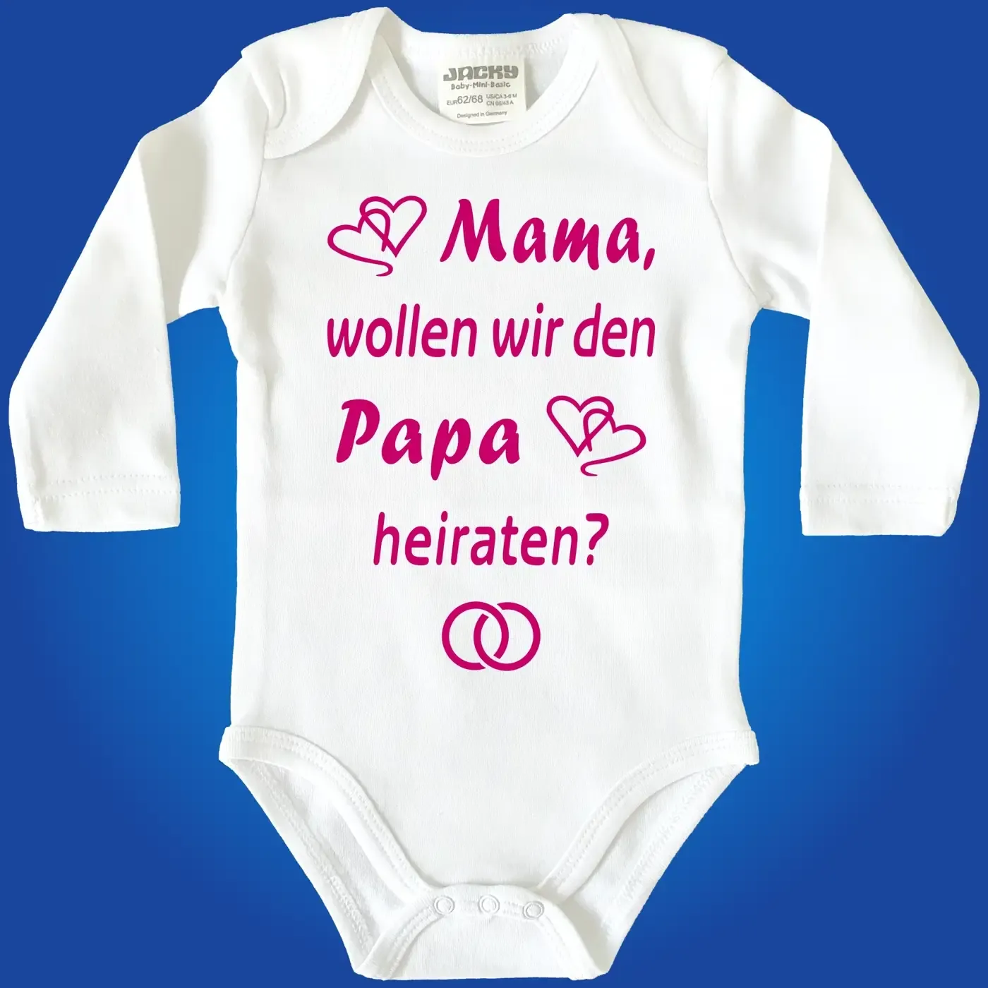 Baby-Body mit Aufdruck Heiraten