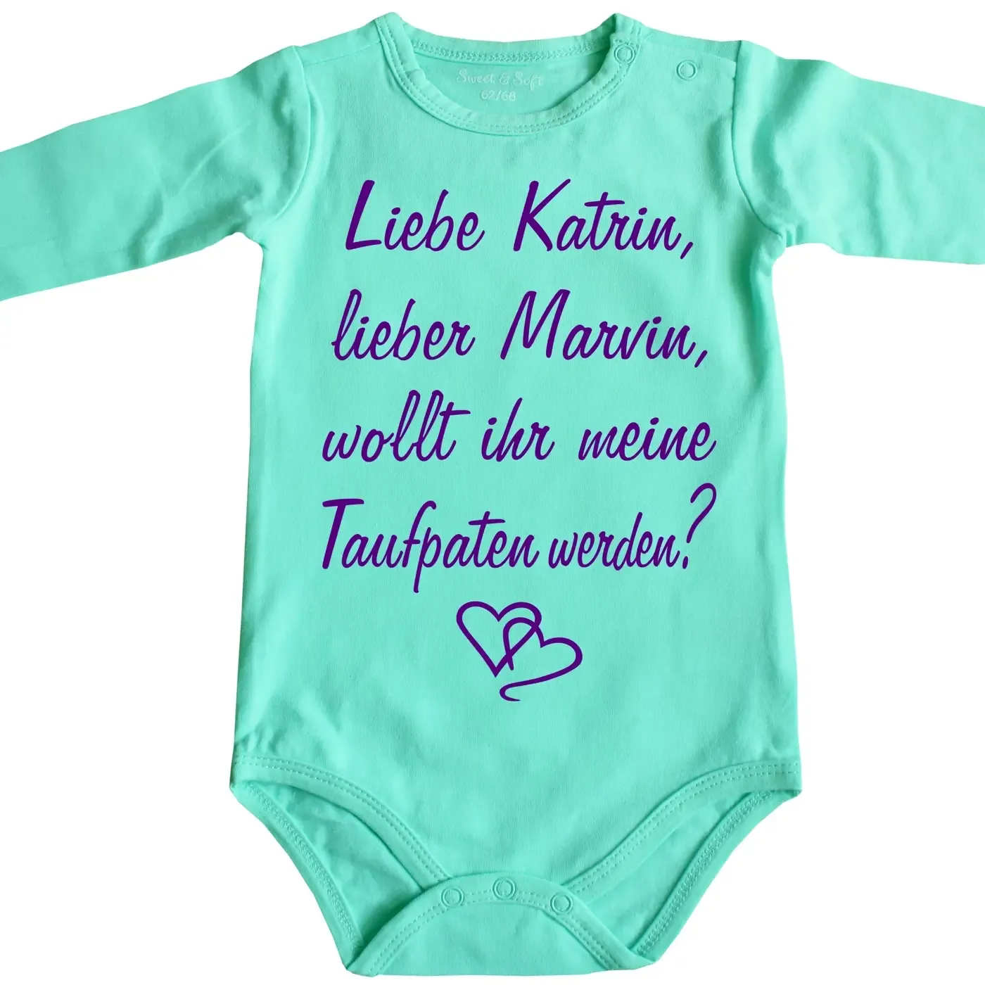 Baby Bodysuit with saying for baptism