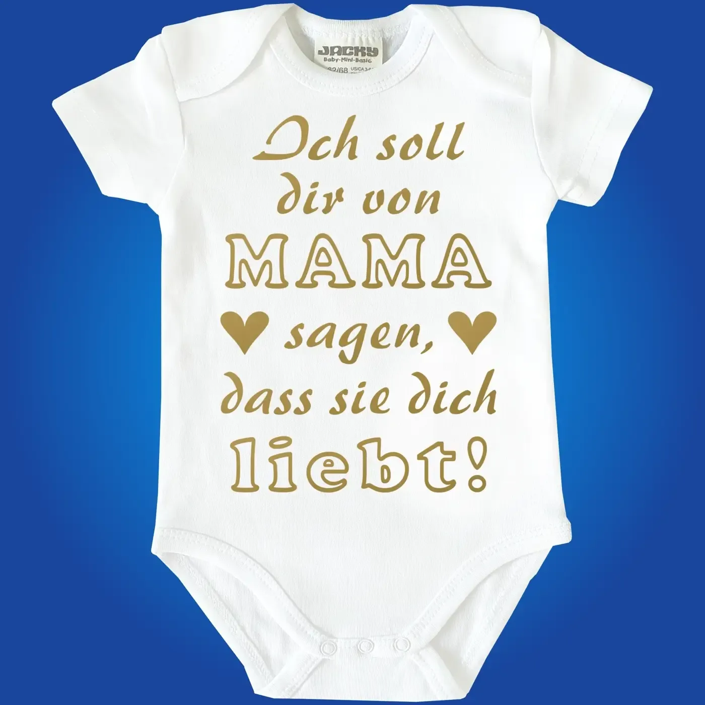 Baby-Body mit Spruch Ich liebe Dich