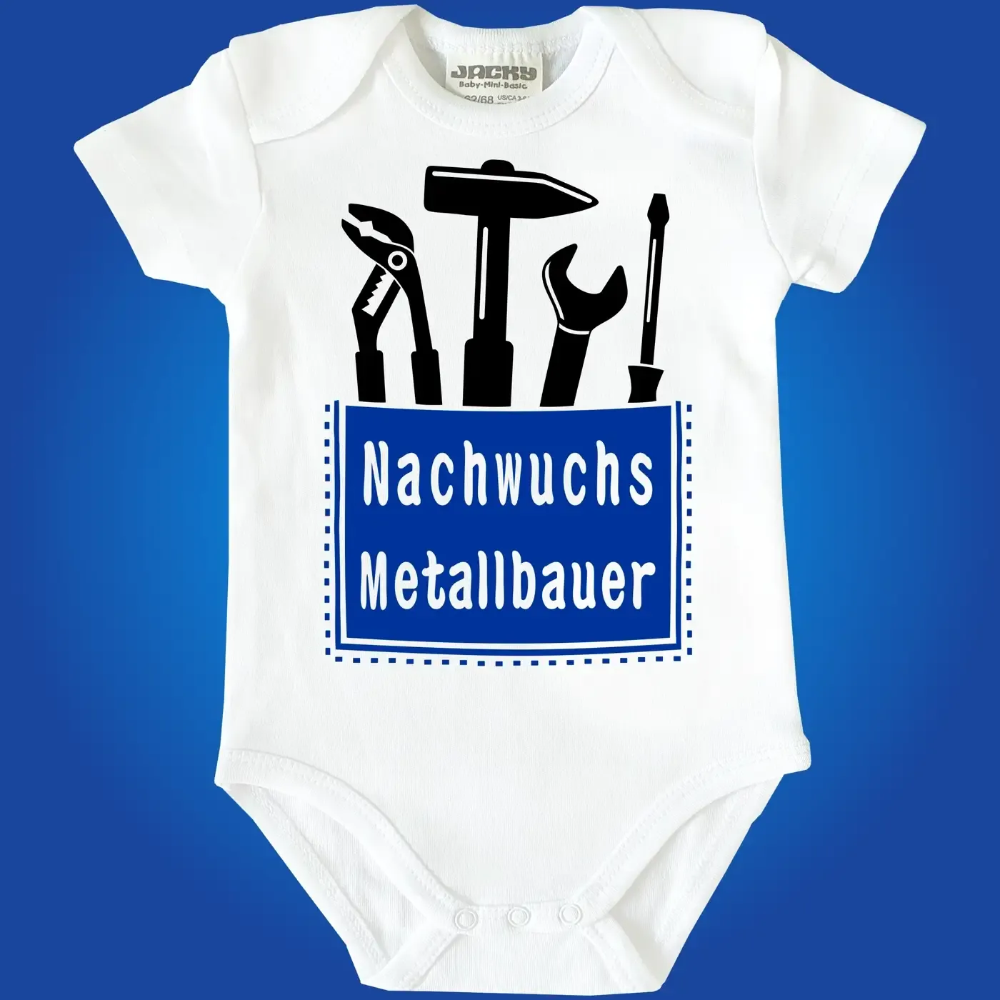 Baby-Body mit Aufdruck Nachwuchs Metallbauer