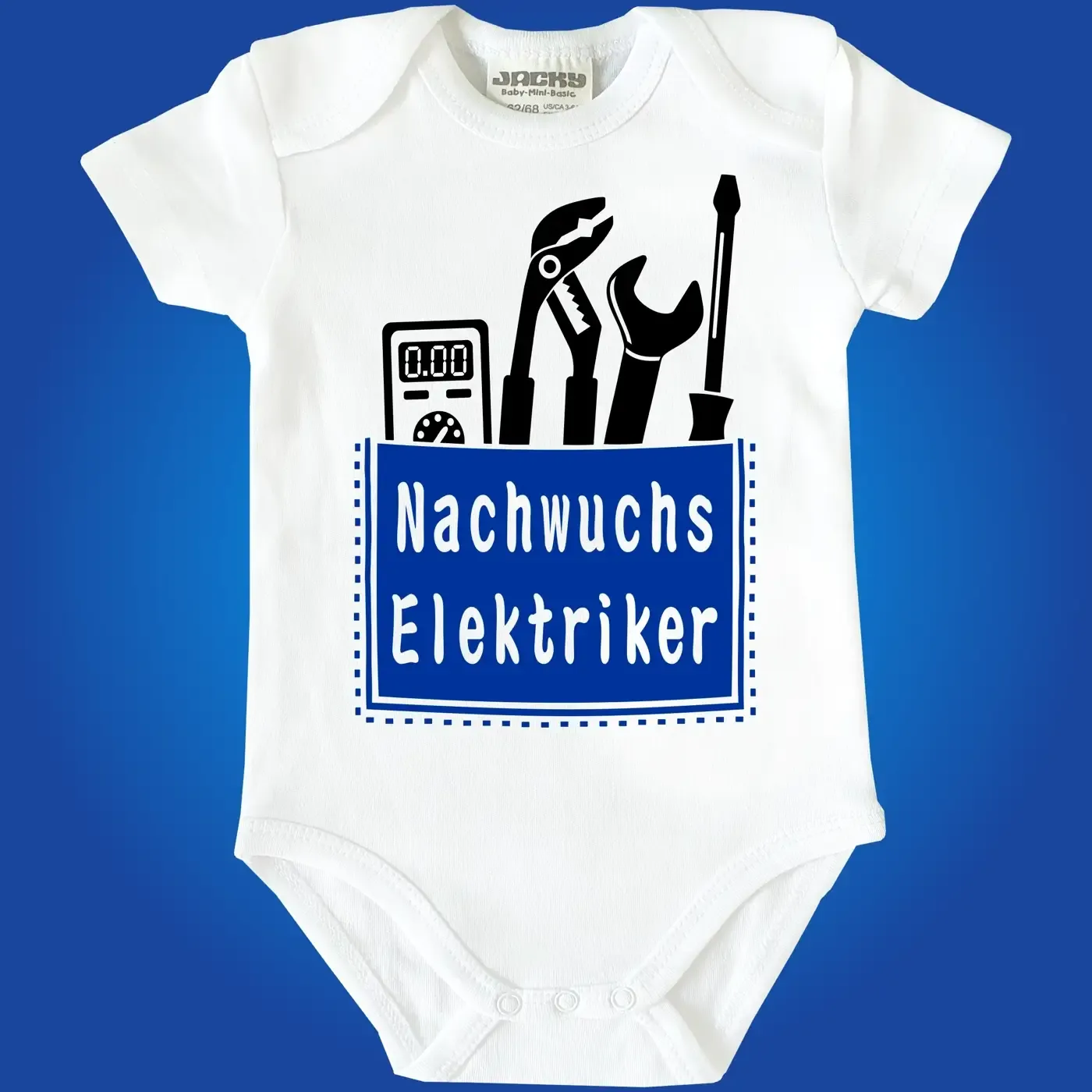 Baby-Body mit Aufdruck Elektriker