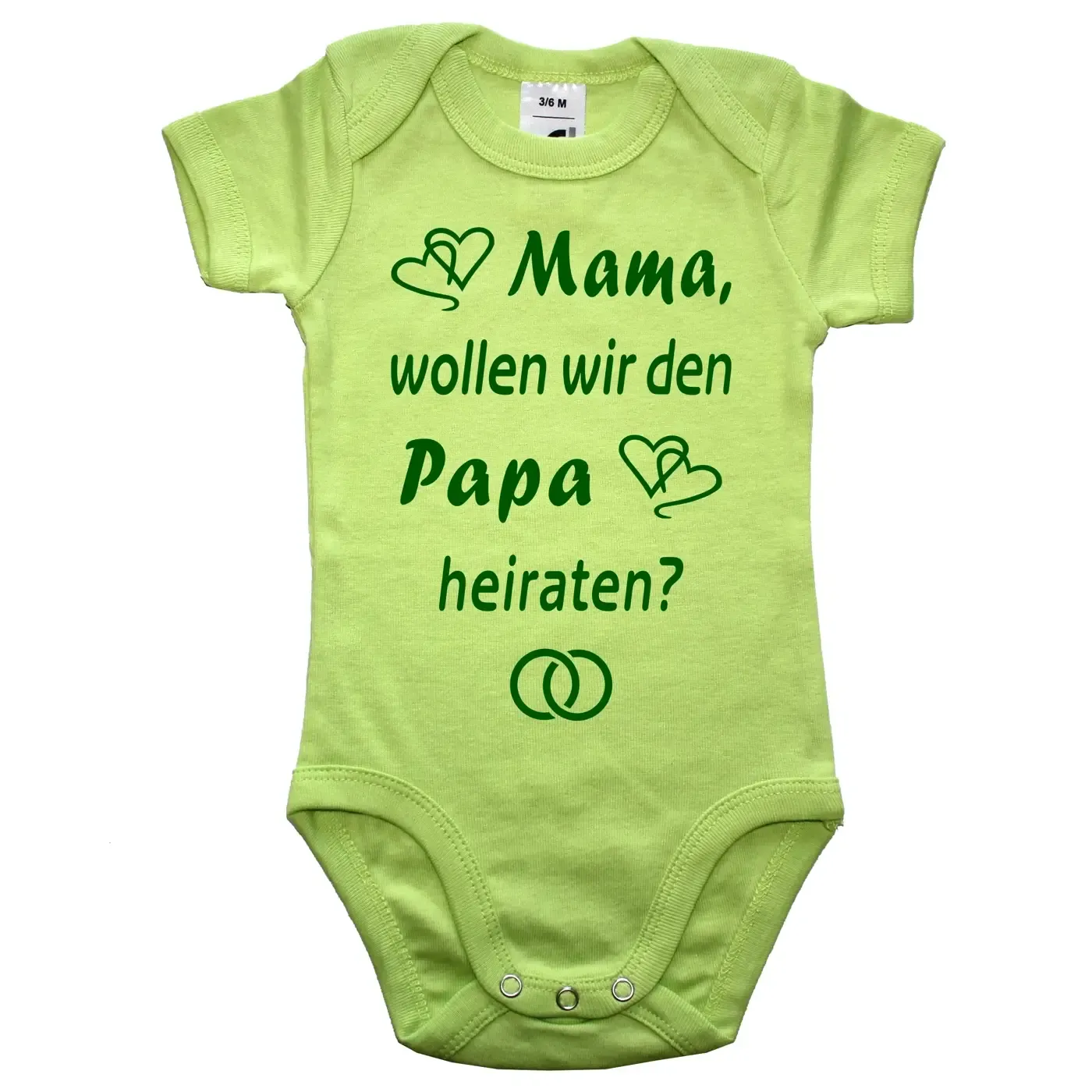 Baby-Body mit Druck Hochzeitsantrag