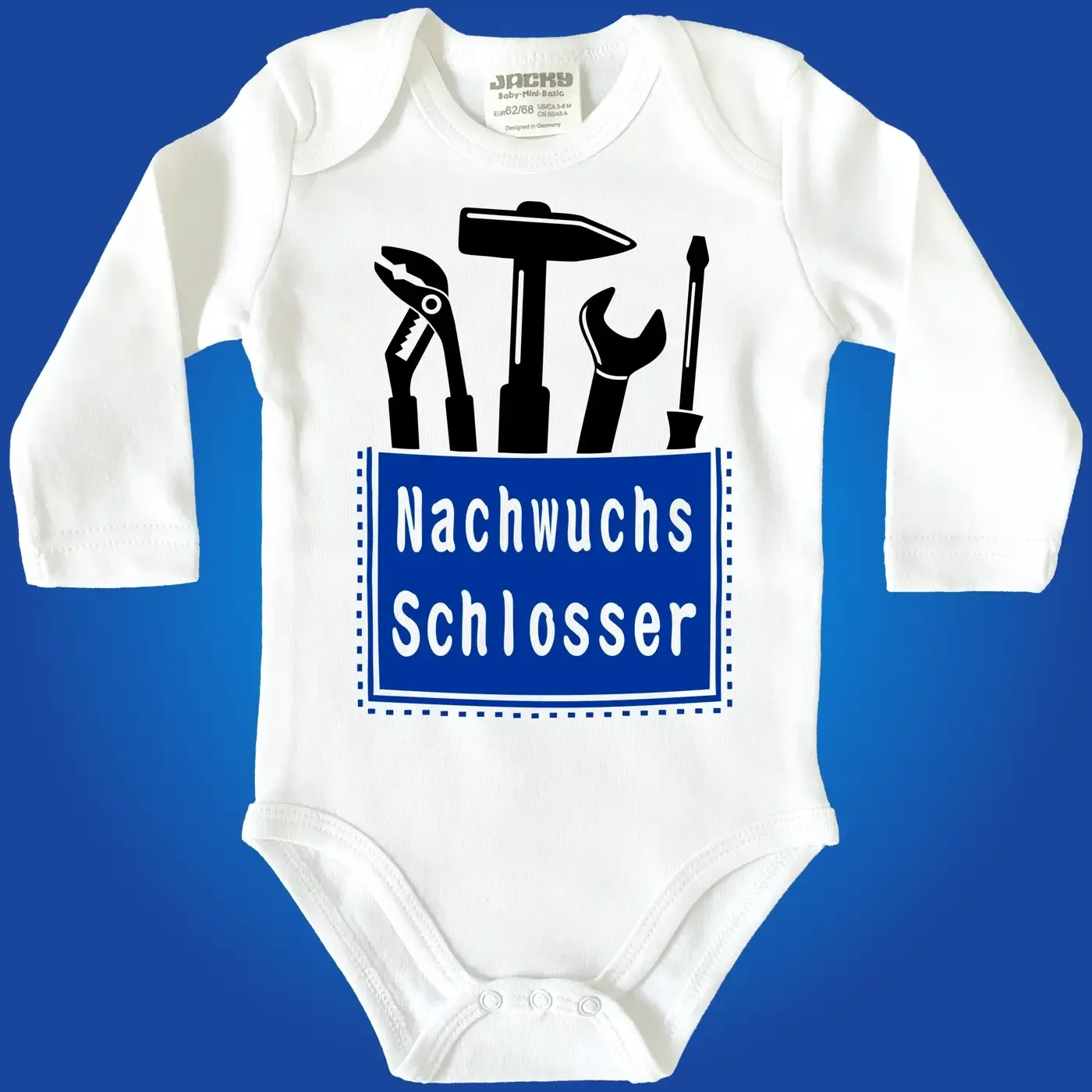 Baby-Body mit Aufdruck Schlosser