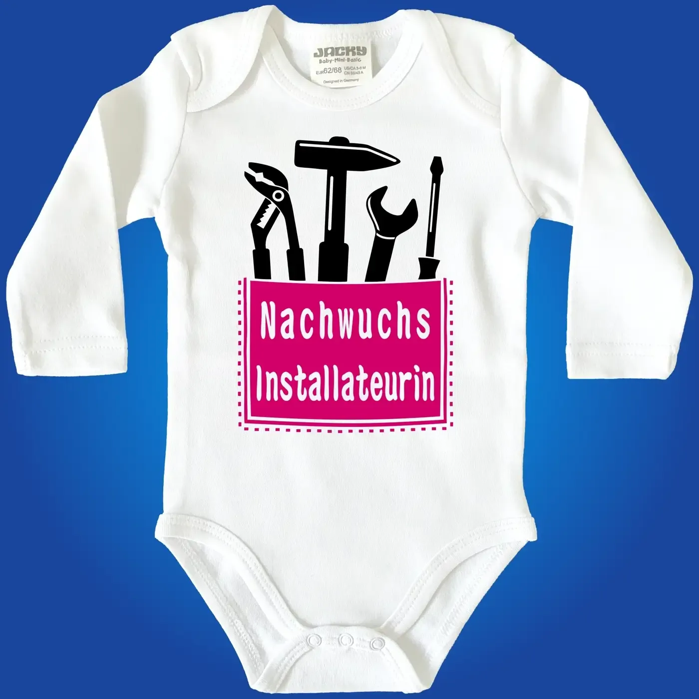 Baby-Body mit Aufdruck Bäcker