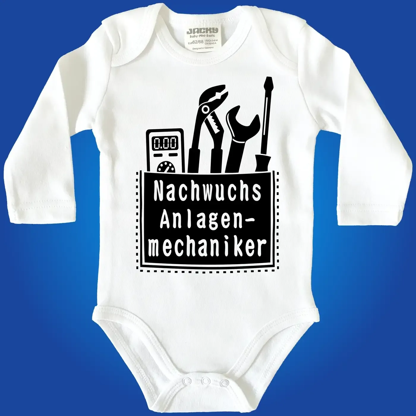 Baby-Body mit Aufdruck Anlagenmechaniker