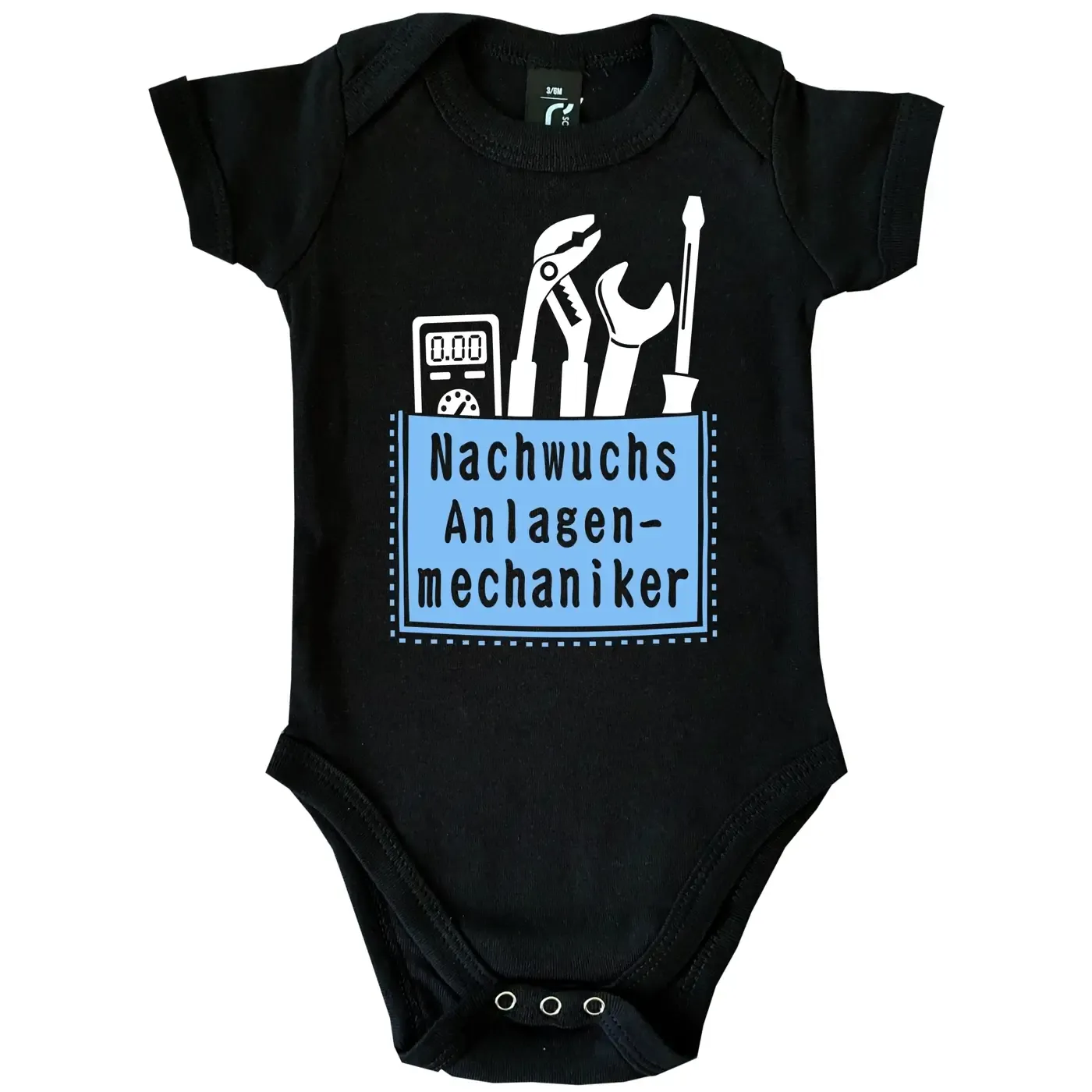Babybody mit Aufdruck Anlagenmechaniker