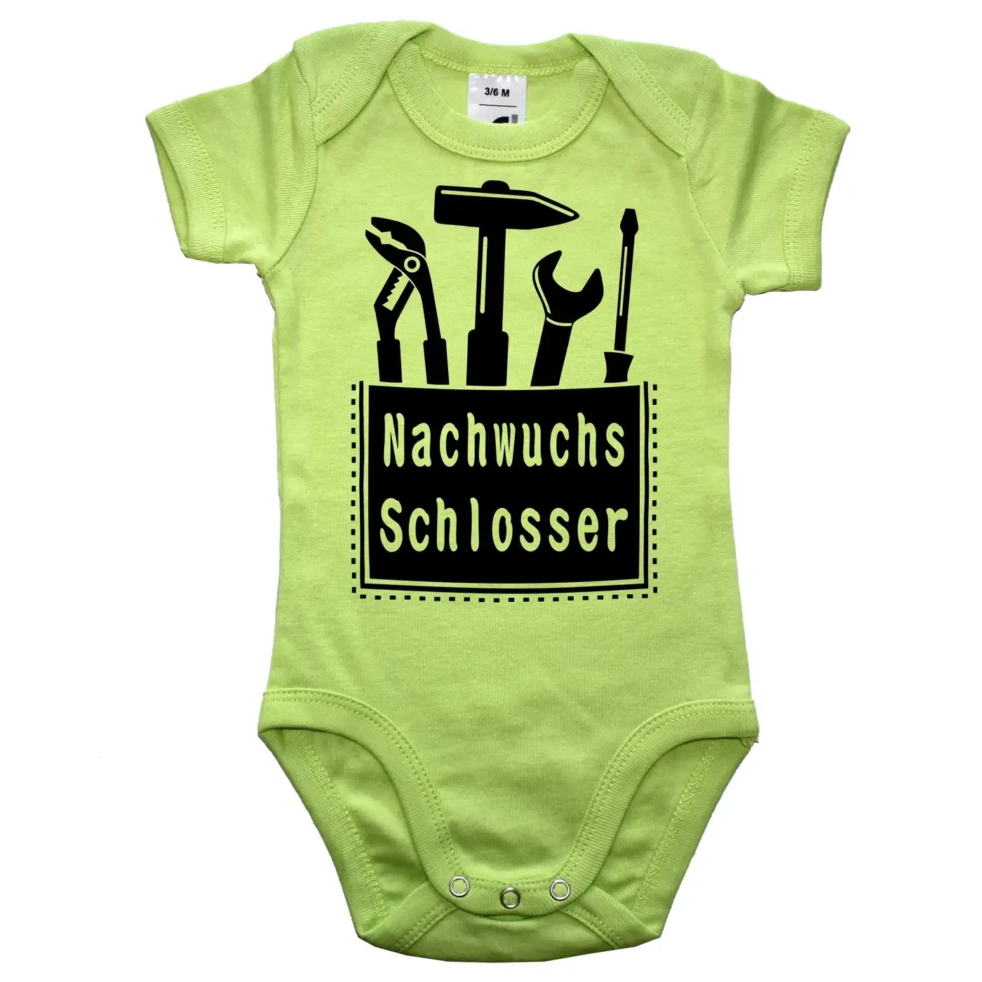 Babybody mit Aufdruck Schlosser