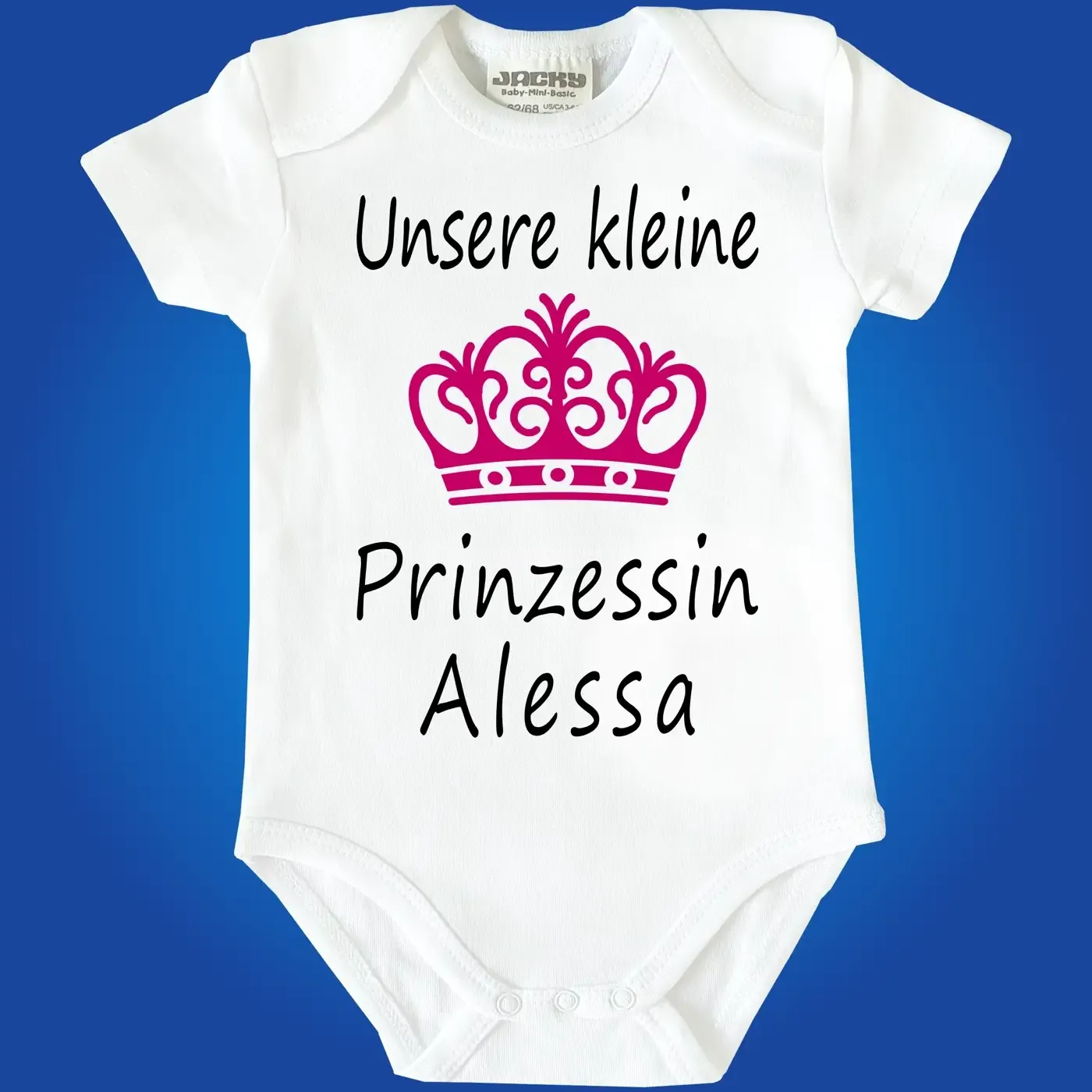 Baby-Body mit Druck Prinz und Prinzessin