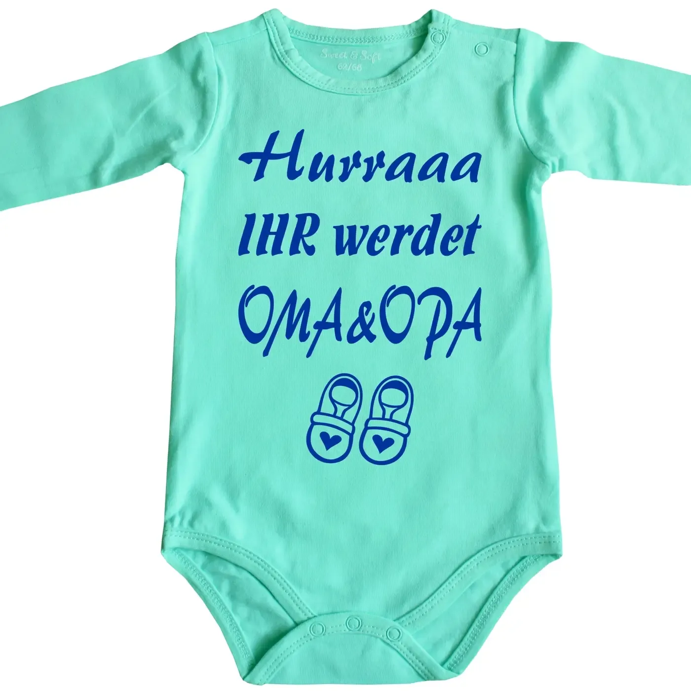 Baby-Body mit Druck - Du wirst Oma und Opa
