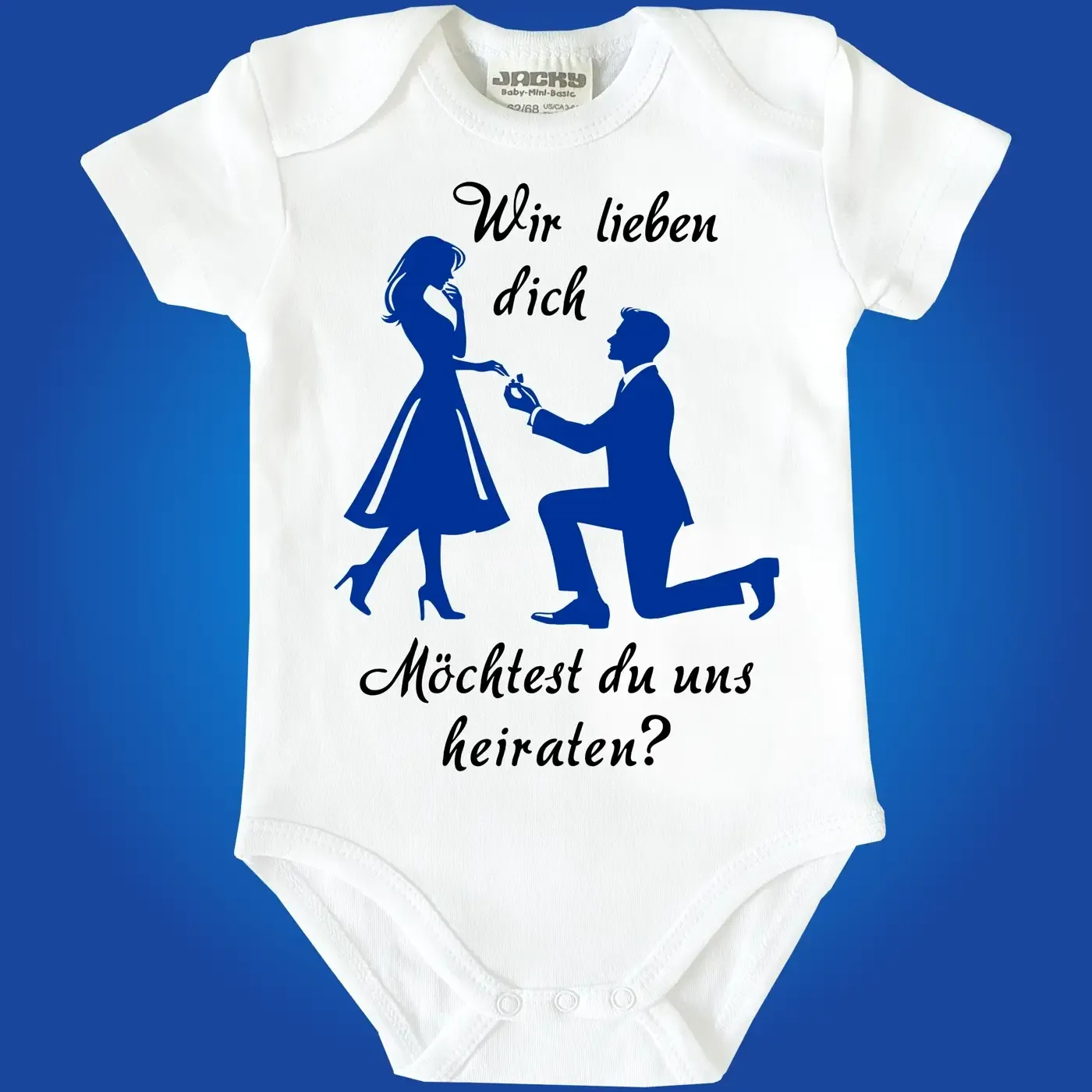 Baby-Body mit Druck Hochzeit Antrag