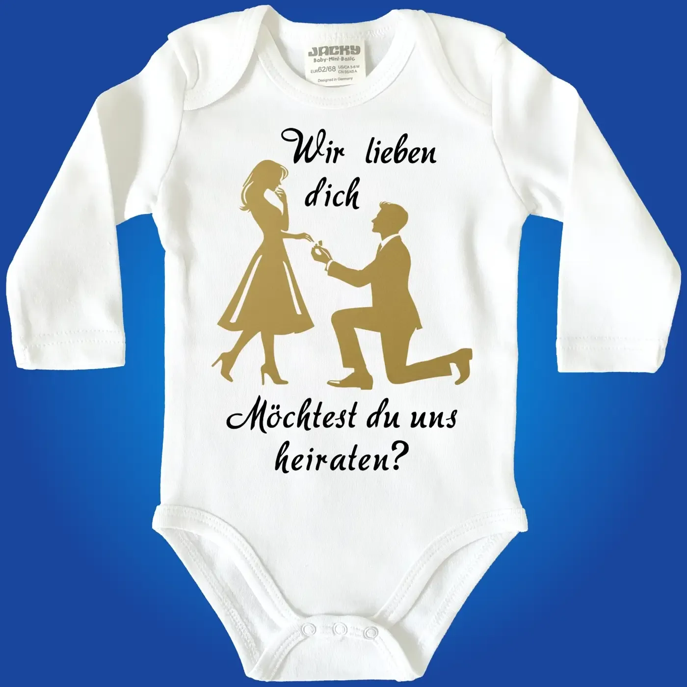 Baby-Body mit Druck Heiratsantrag