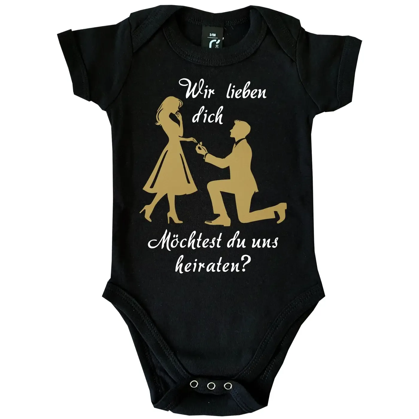 Baby-Body mit Druck Heiratsantrag