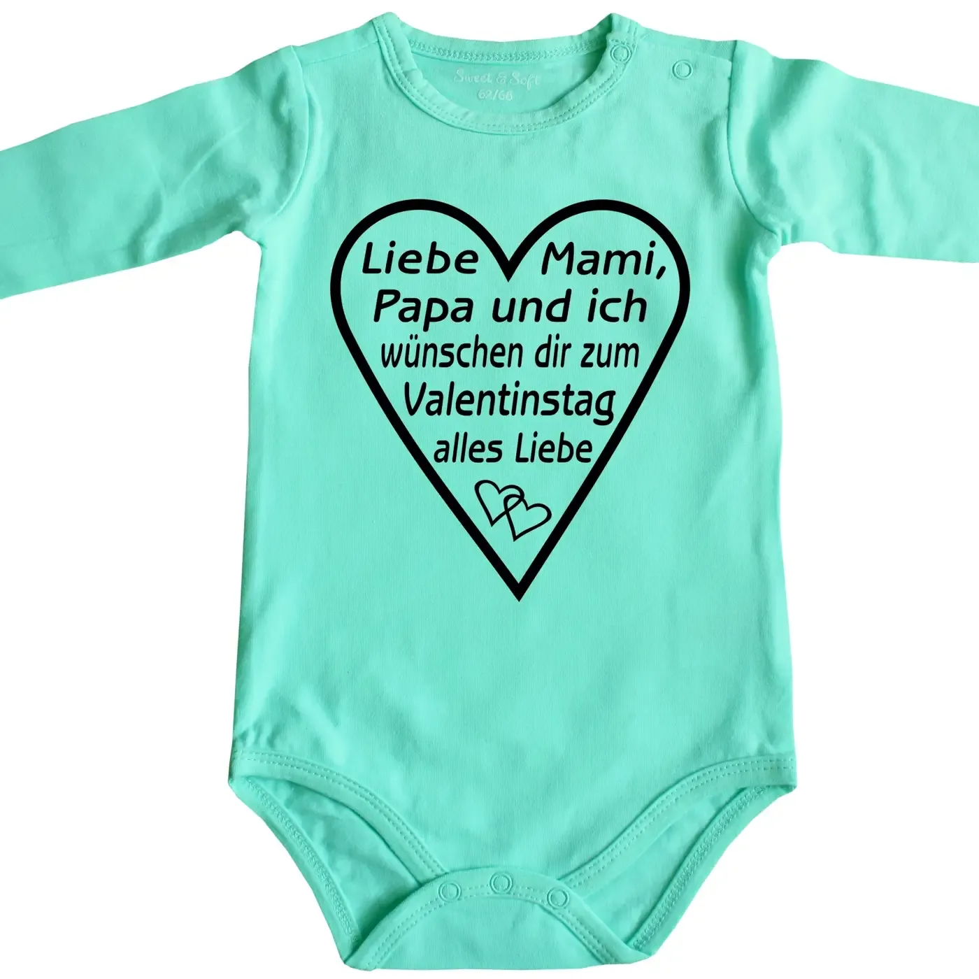 Baby-Body mit Druck Valentinstag