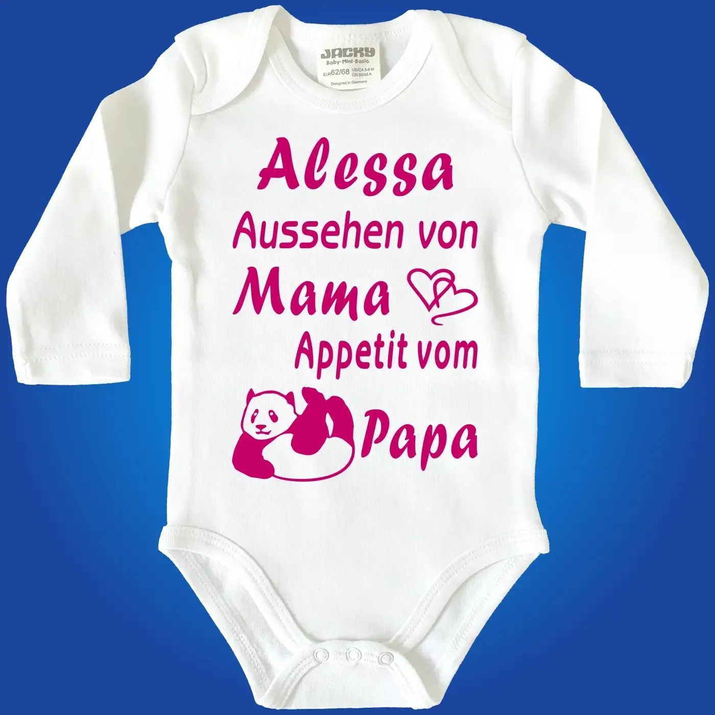 Baby-Body mit Druck Appetit von Papa