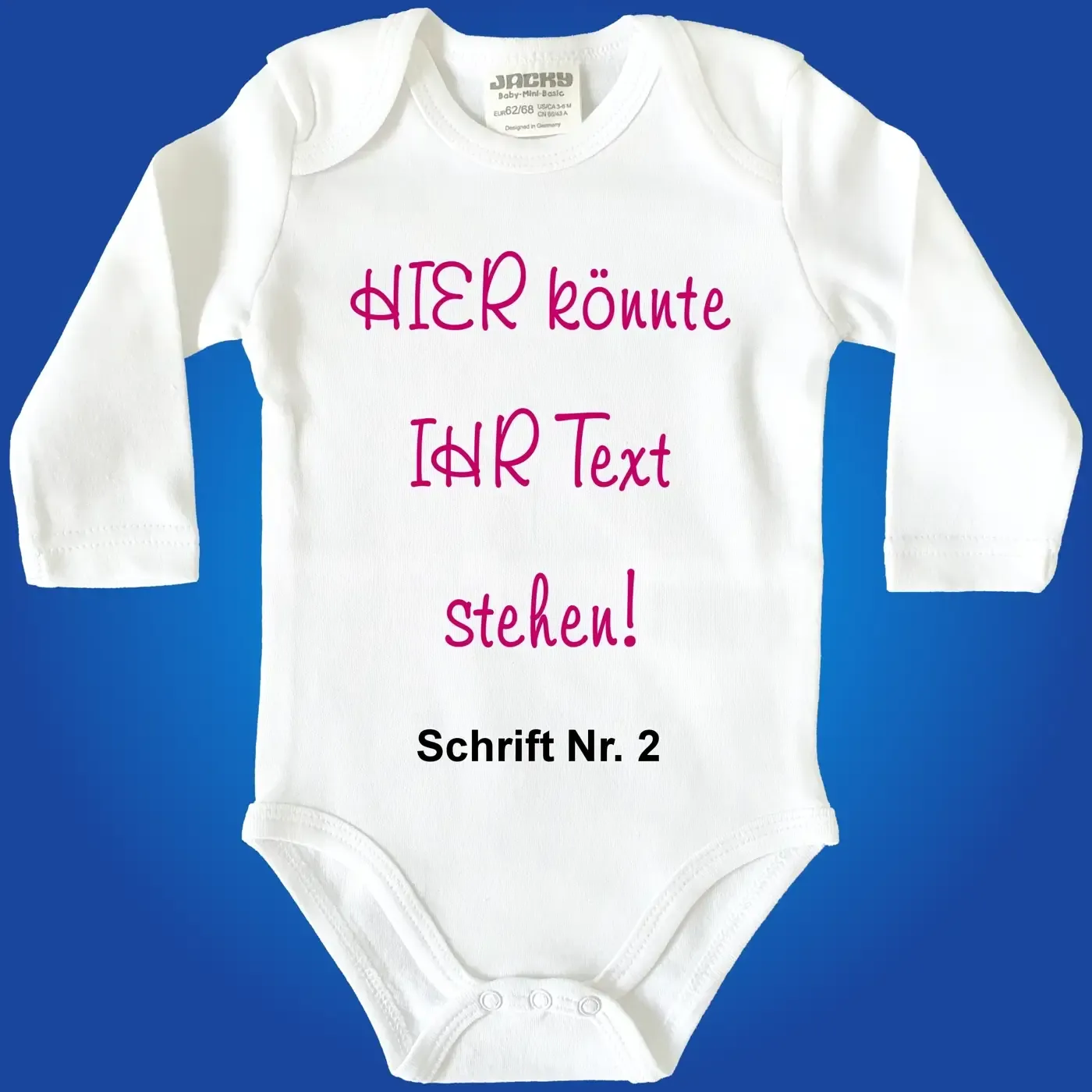 Baby-Body komplett personalisierbar