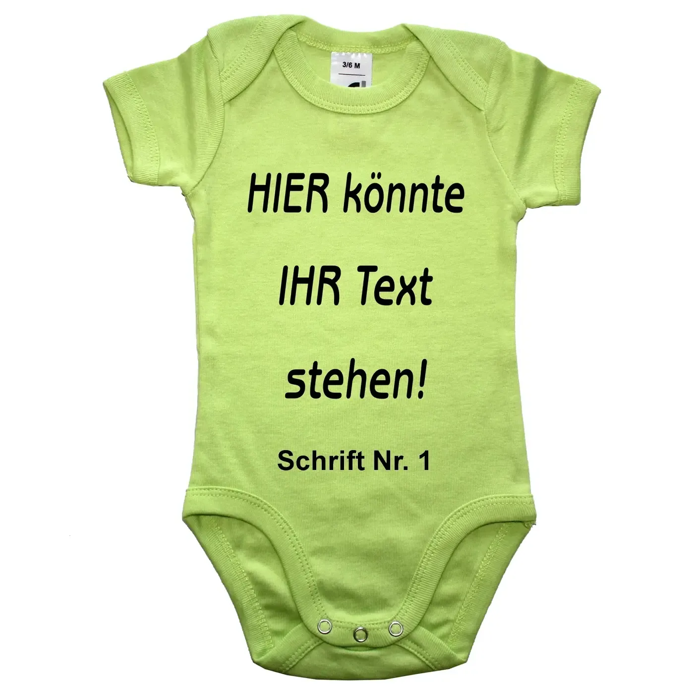 Baby-Body mit Wunschtext - Personalisiert