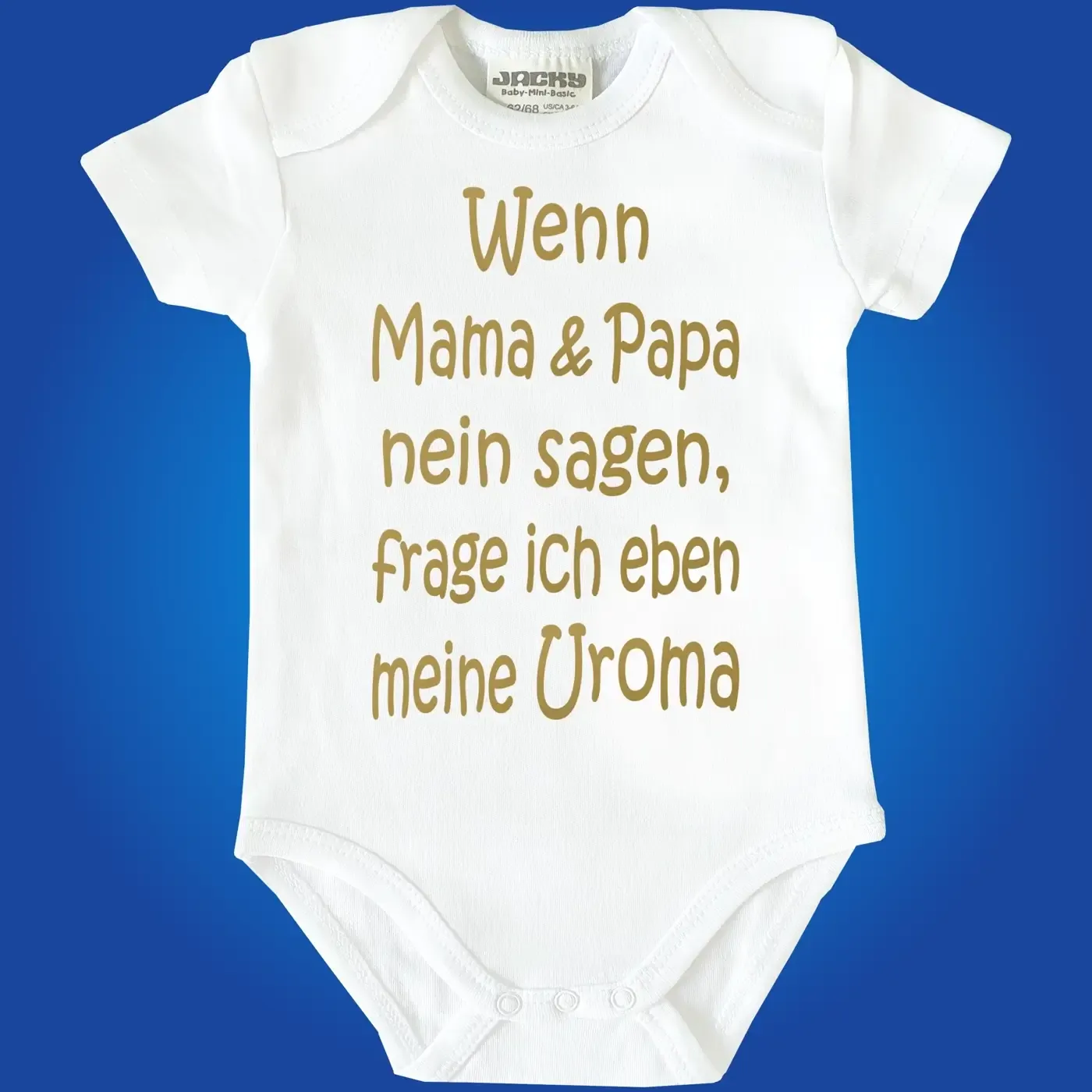Baby‑Body mit wählbarer Familienperson und Humor