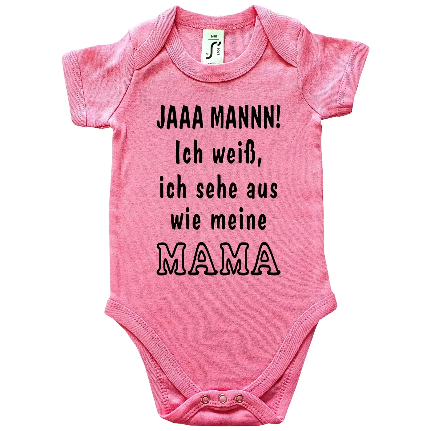 Lustiger Babybody mit frechem Papa‑Spruch