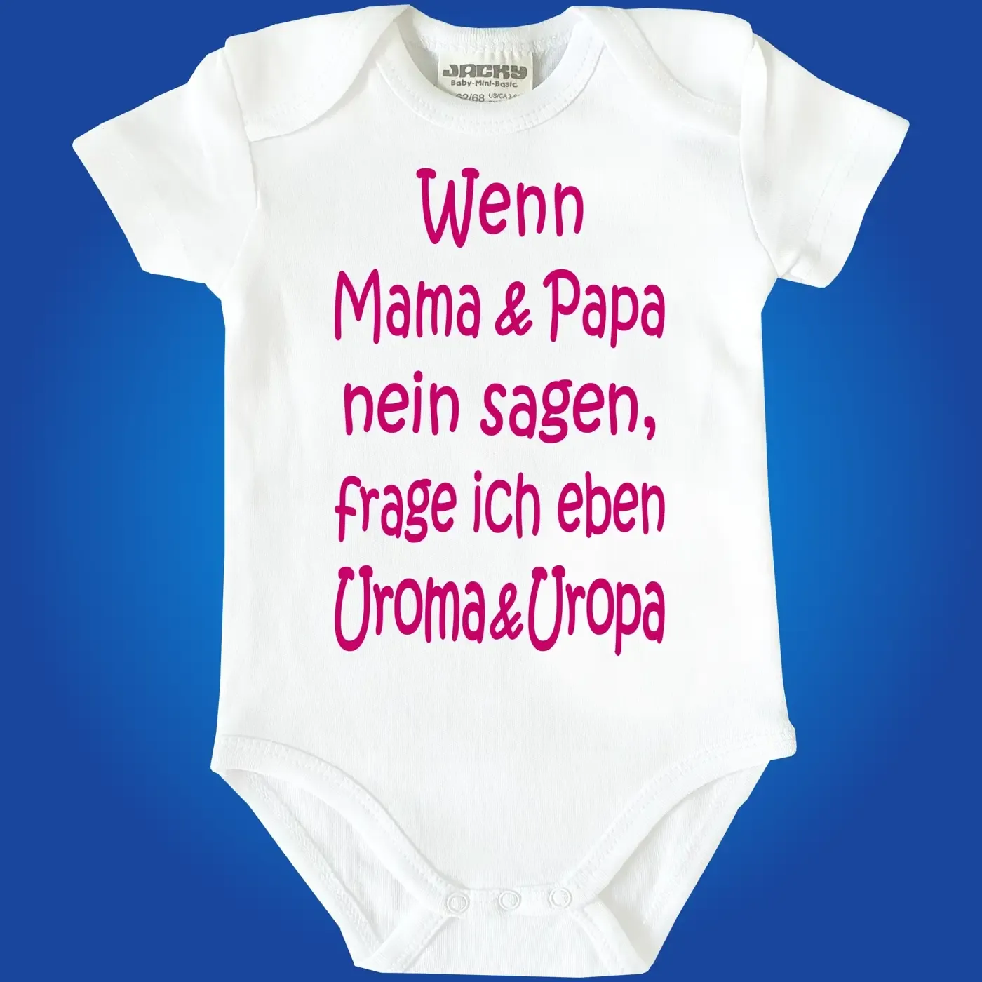 Baby‑Body mit Auswahl Oma & Opa oder Tante & Onkel