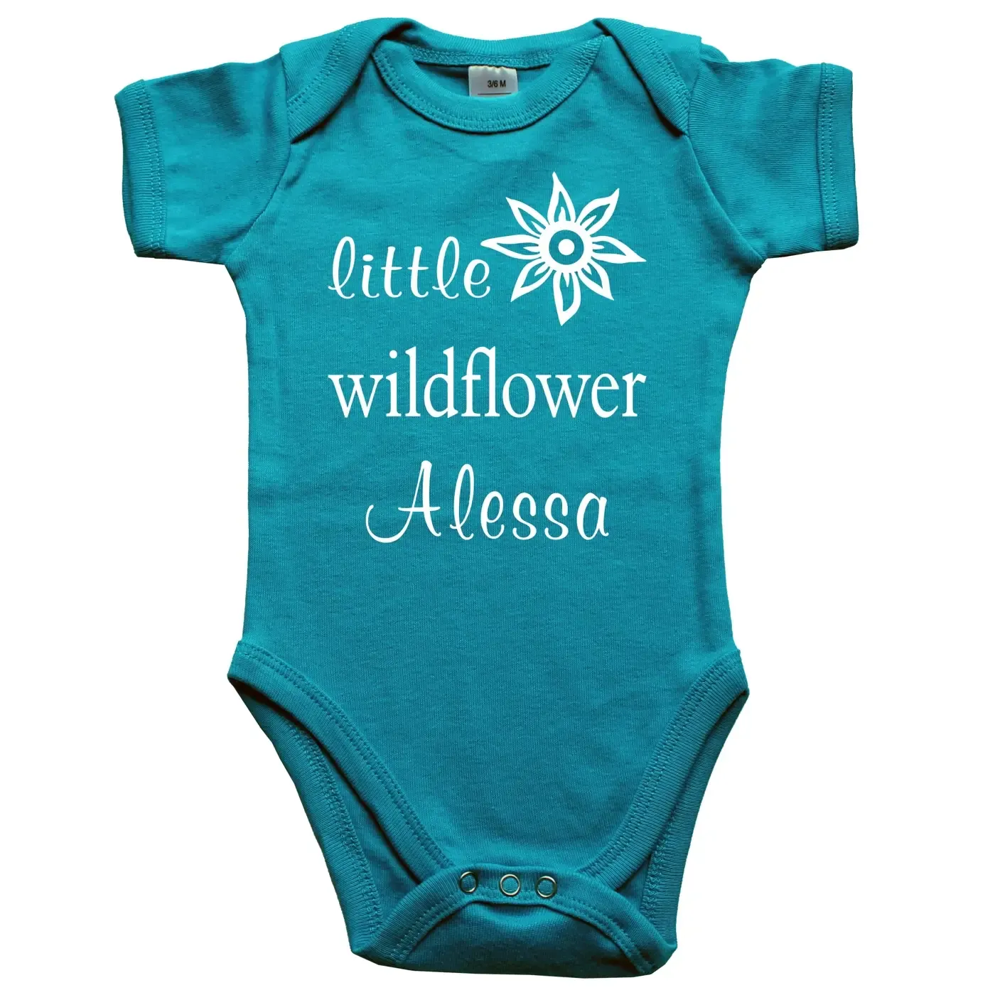 Babybody mit Druck Wildflower