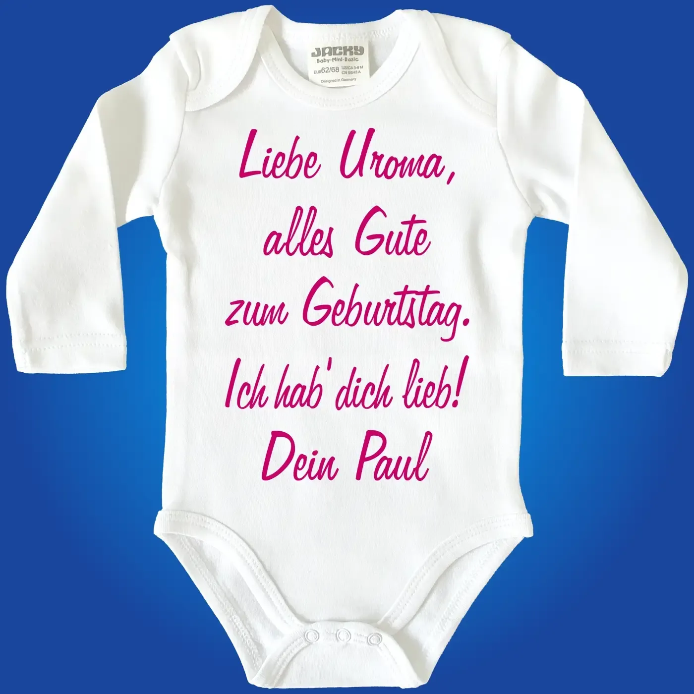 Einteiler zum Geburtstag