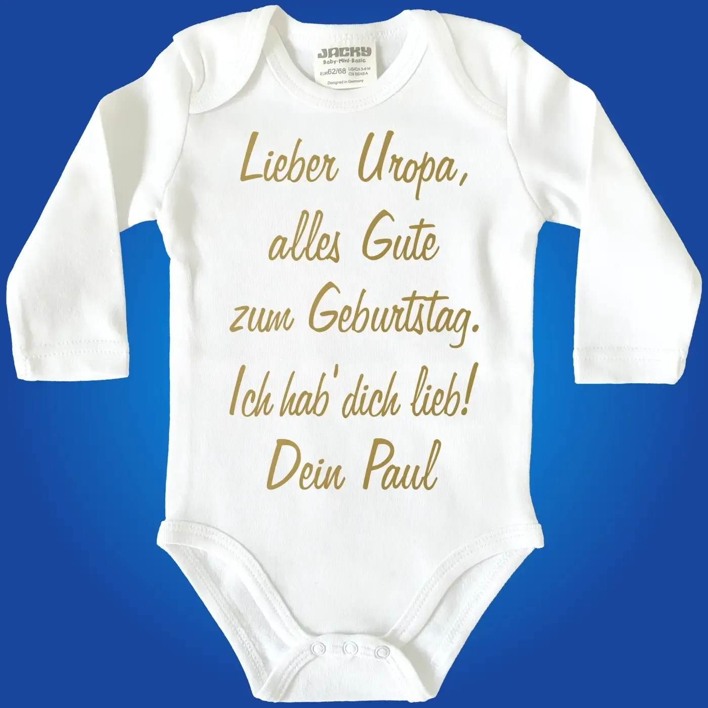 Babybody zum Geburtstag