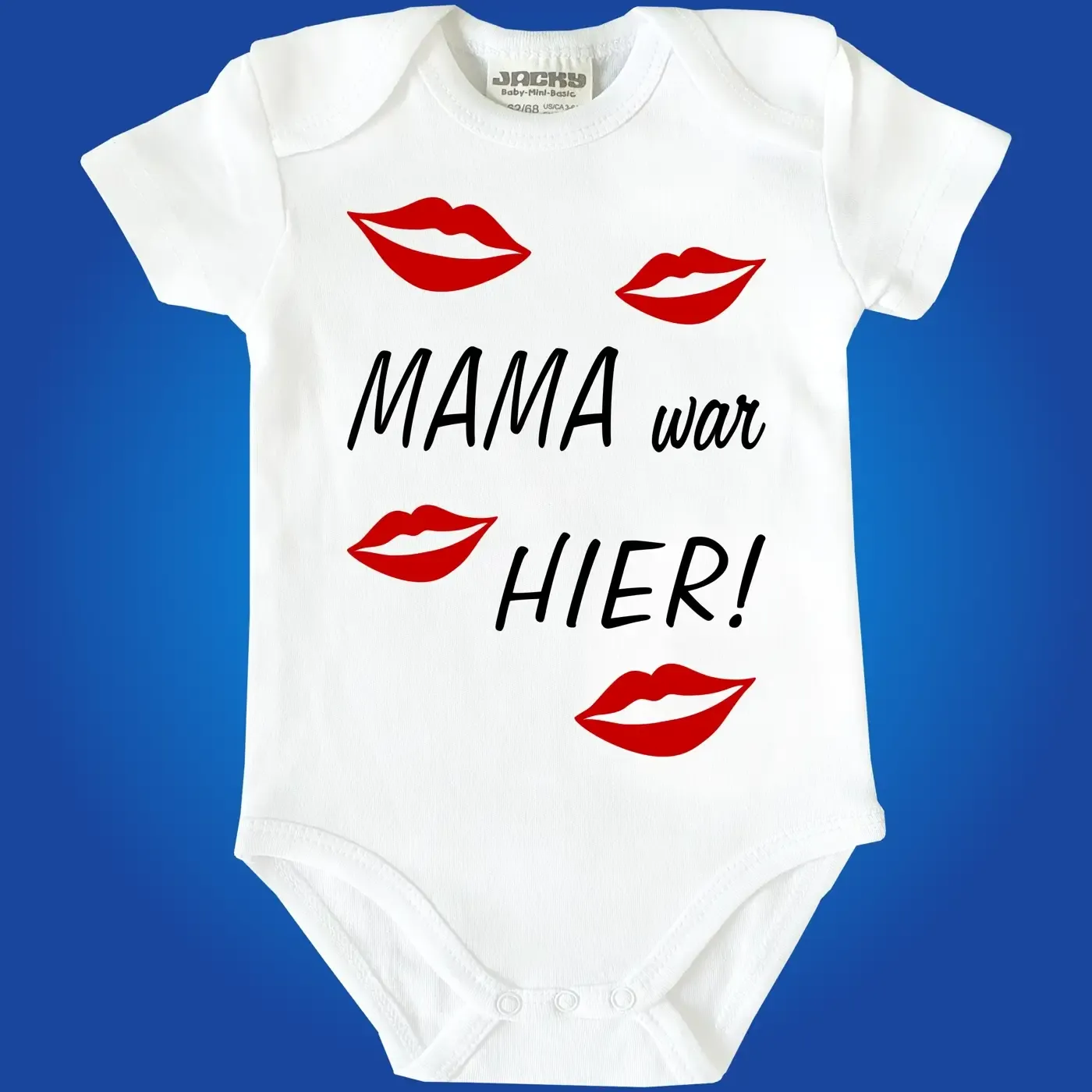 Baby-Body mit Druck Mama war hier
