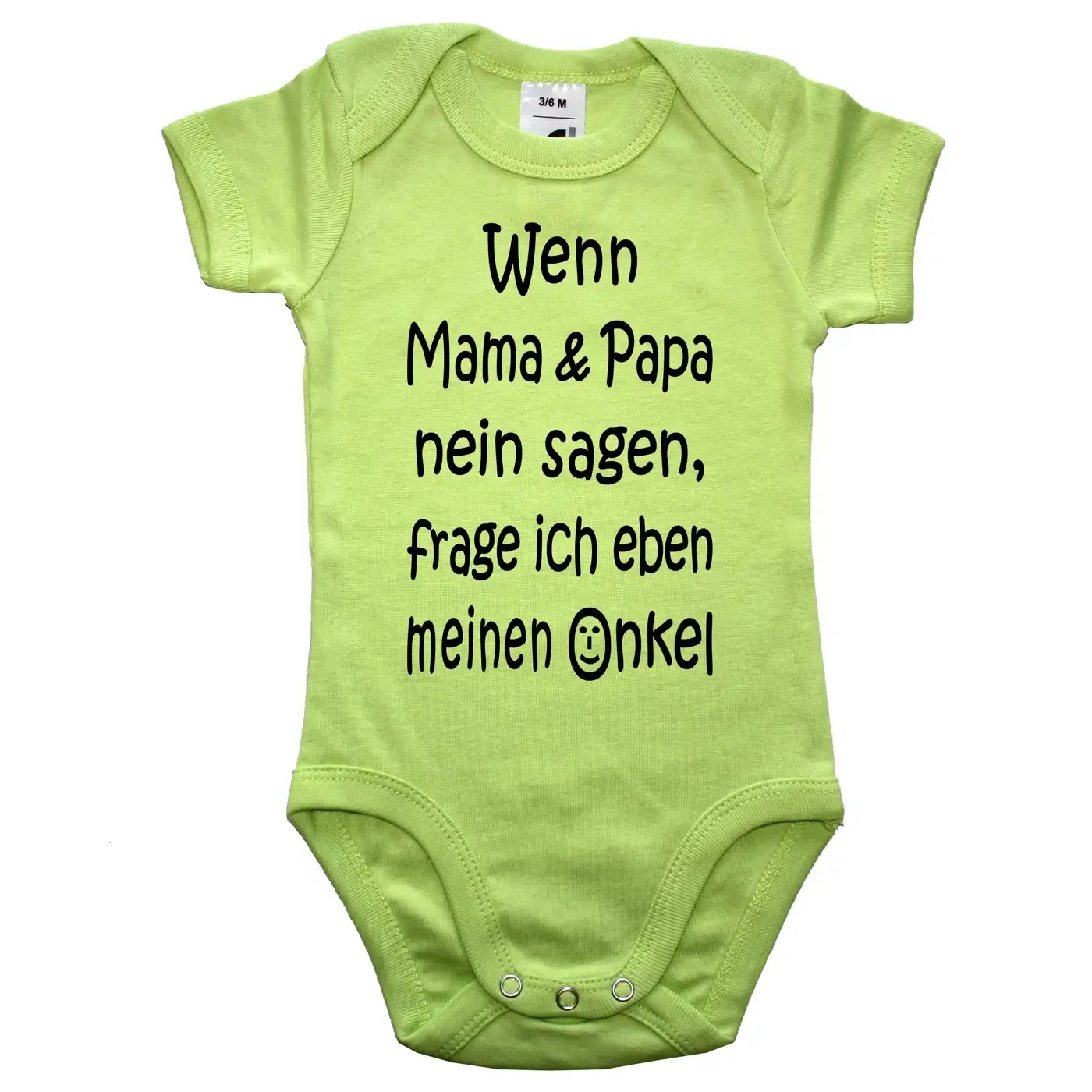 Baby‑Body mit Auswahl Oma & Opa oder Tante & Onkel