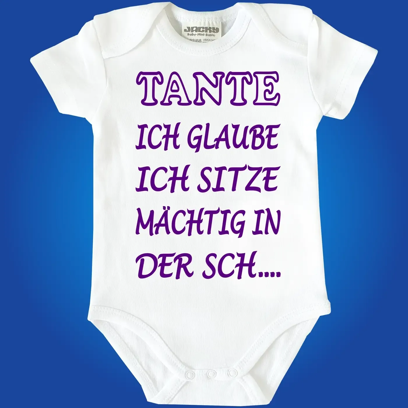 Baby-Body mit Druck sitze in der scheisse