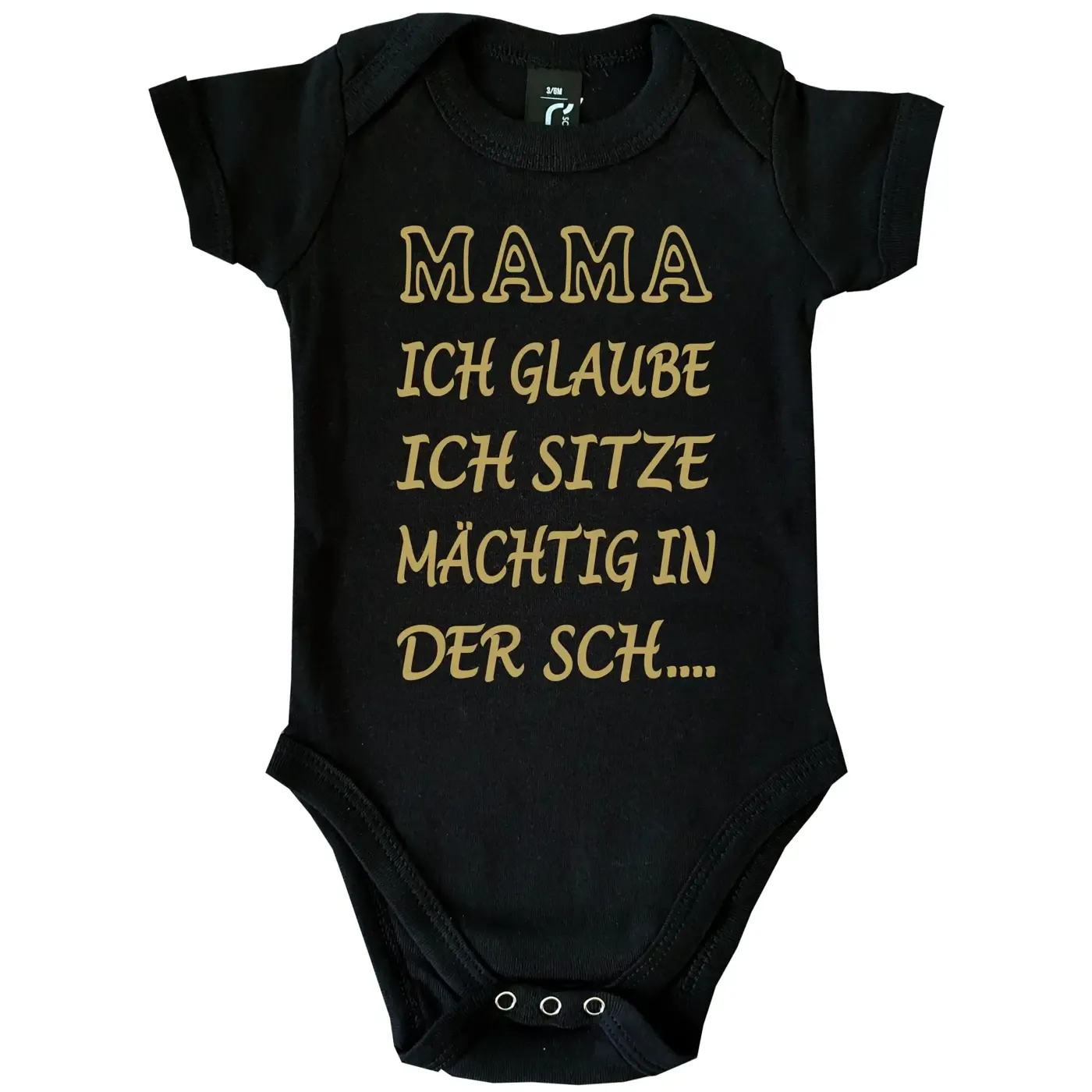 Baby-Body mit Druck in der Scheisse