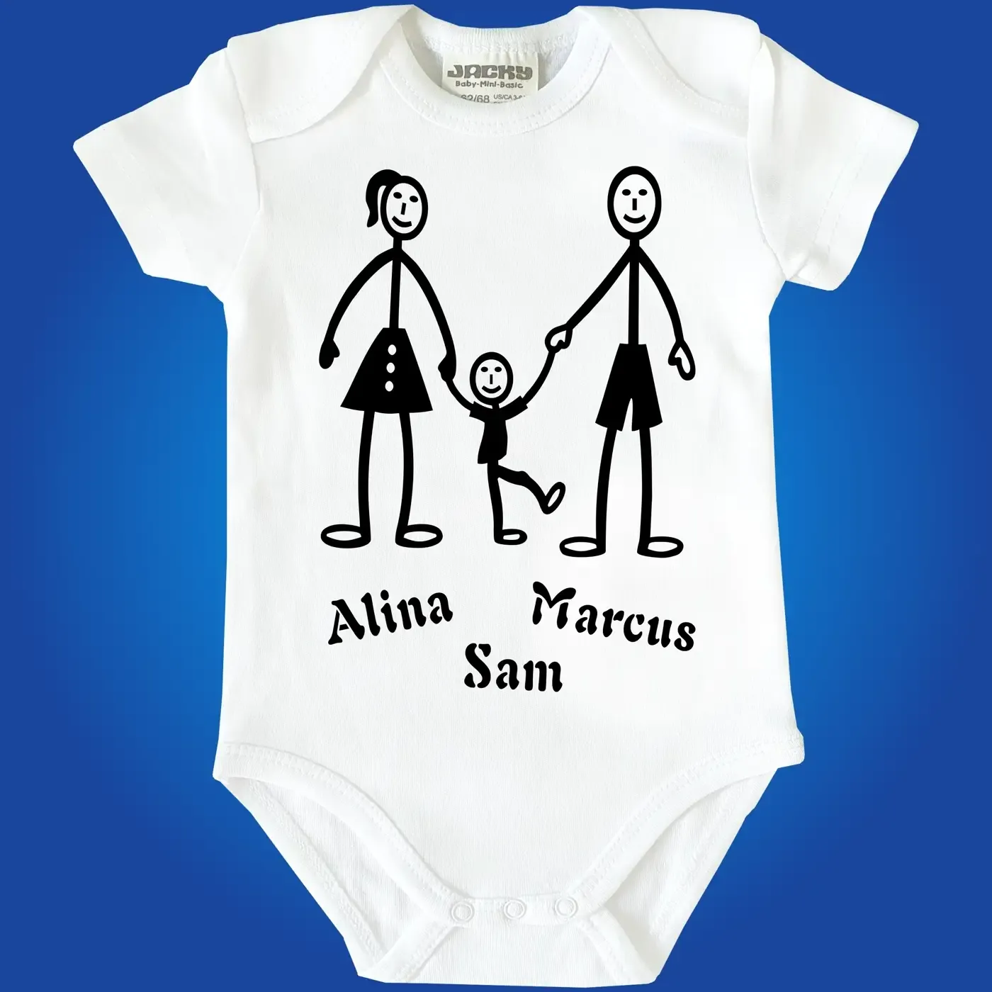 Baby-Body mit Druck Familie